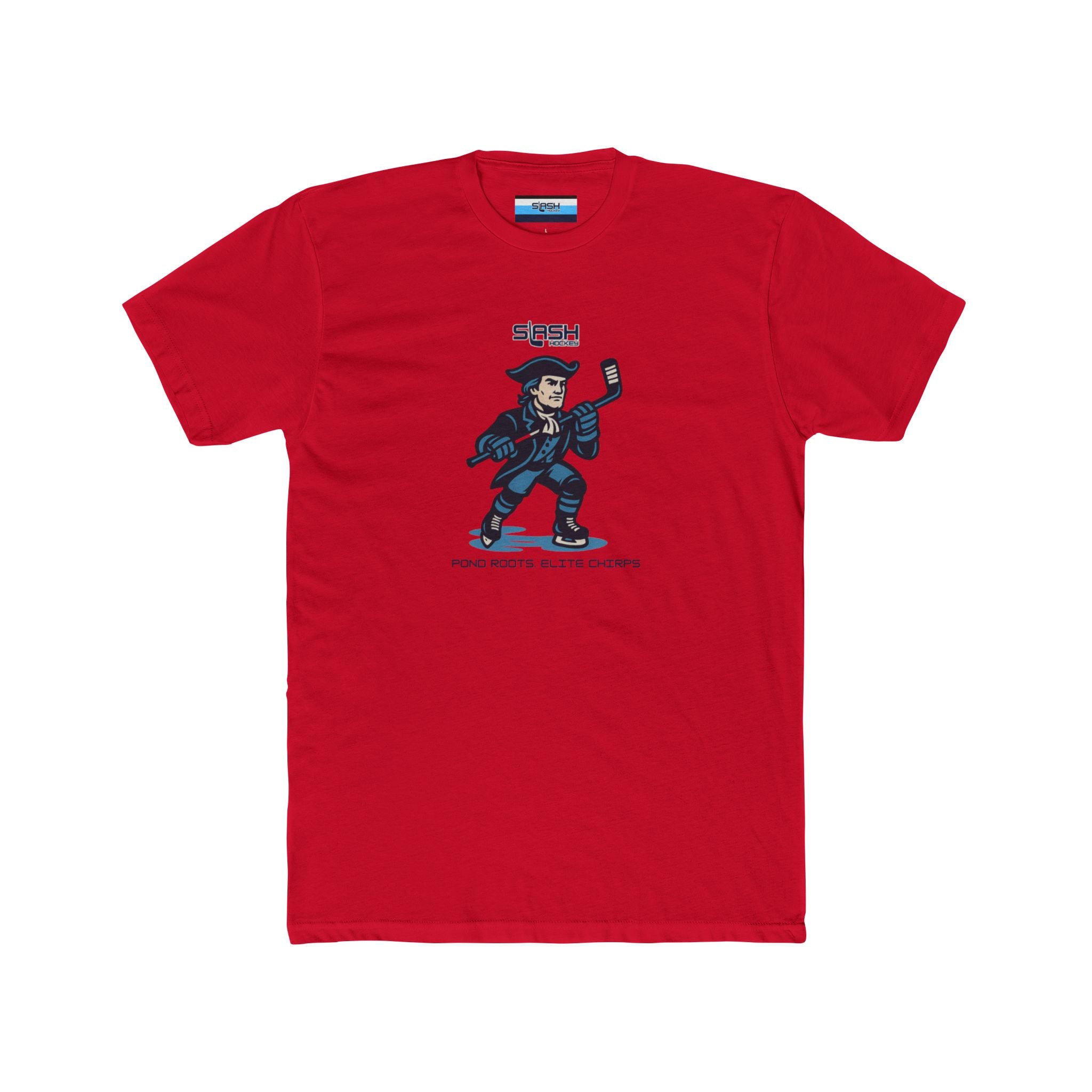Front view of Massachusetts Tee hockey t-shirt by Slash Hockey