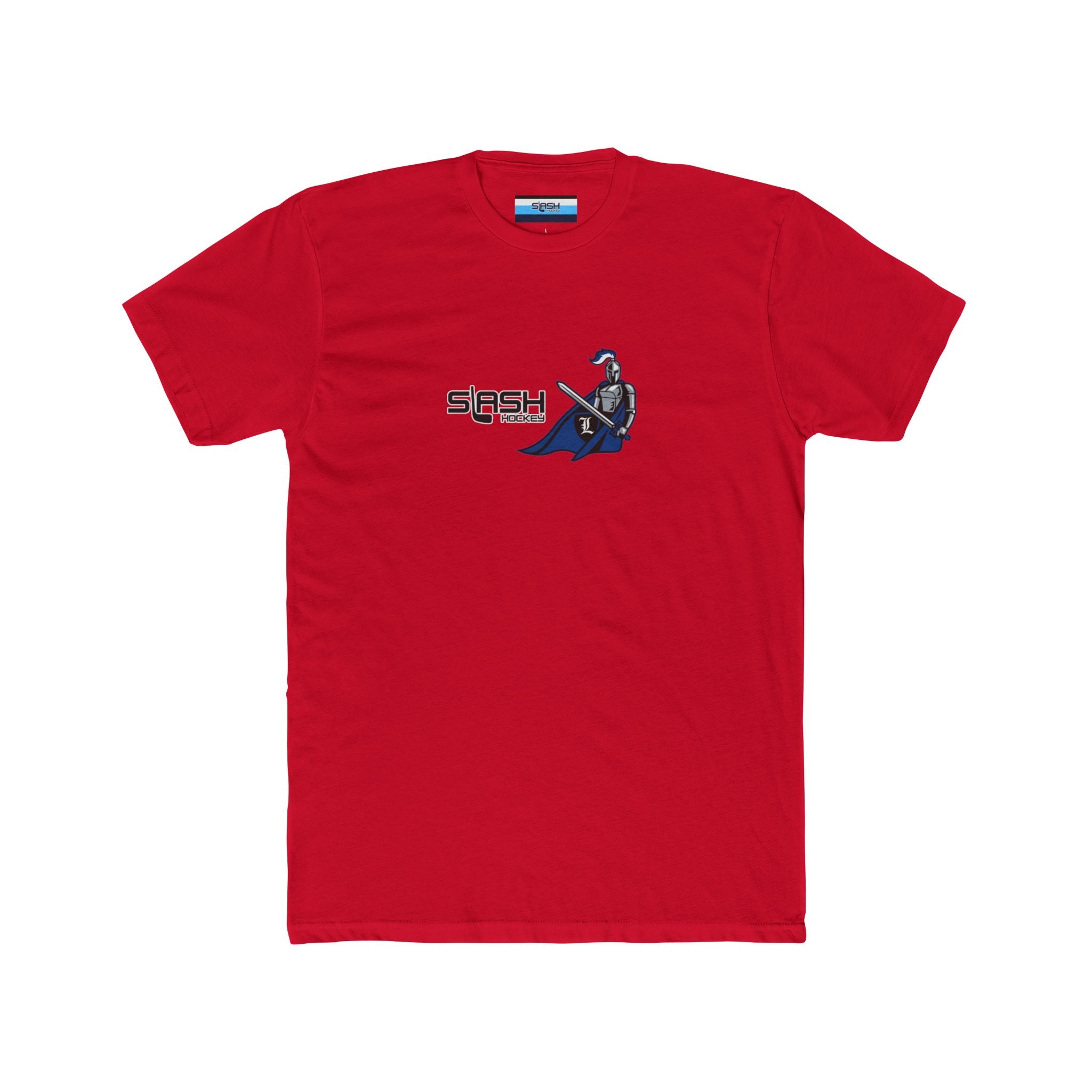 Front view of Livonia Hockey Association adult t-shirt, featuring bold hockey logo design. Perfect for fans, players, and parents to show team pride.
