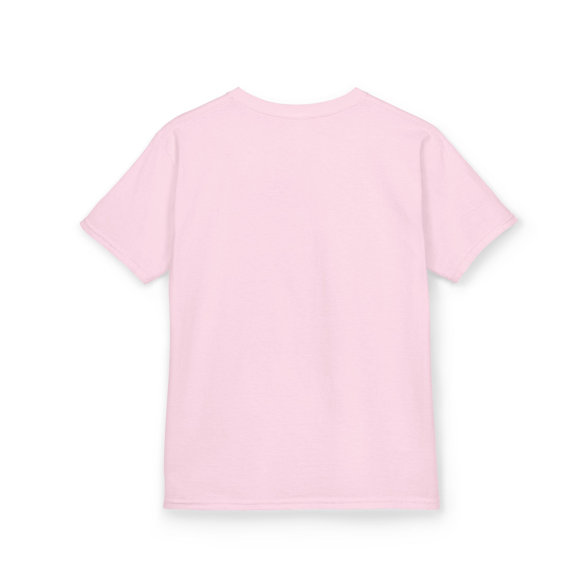 Back view of Livonia Hockey Association youth t-shirt, smaller sizing for kids and young players. Team logo printed on chest, casual athletic fit.