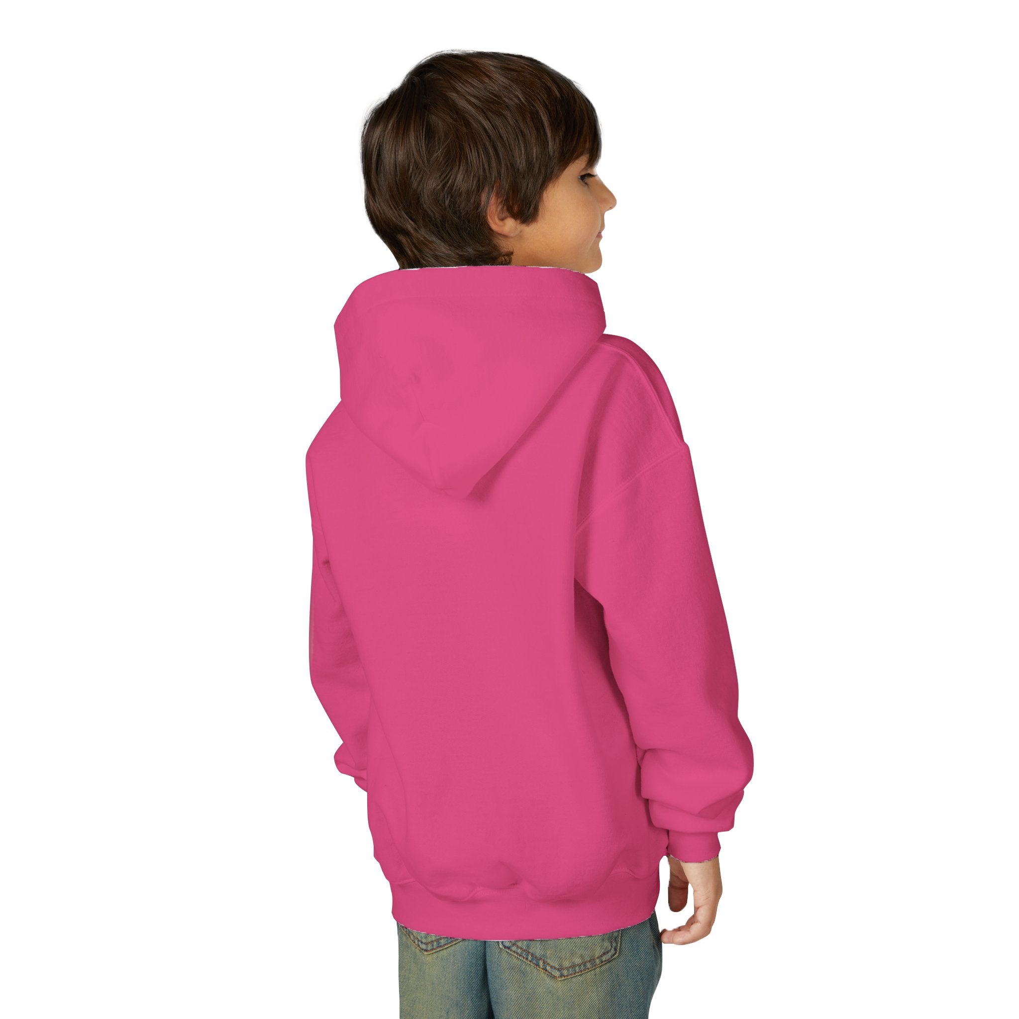 “LHA Youth Girls Hockey Hoodie lifestyle photo — young player wearing Livonia Hockey Association hoodie in team colors, casual fit for rink or everyday wear.”