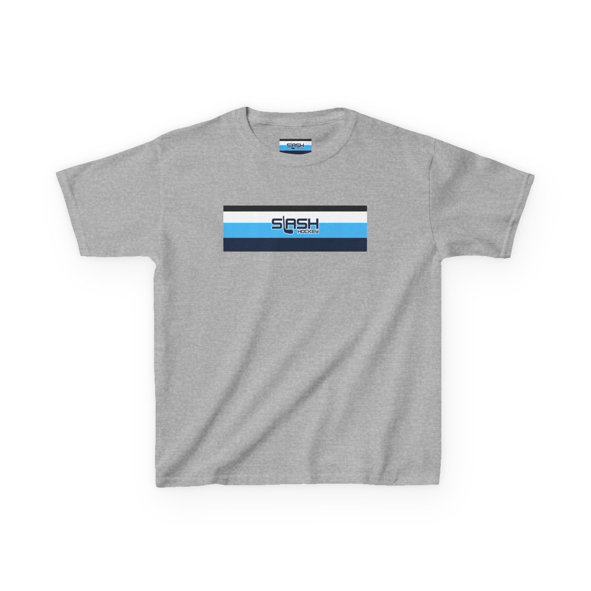 Front view of Slash Hockey Youth Tee hockey t-shirt by Slash Hockey