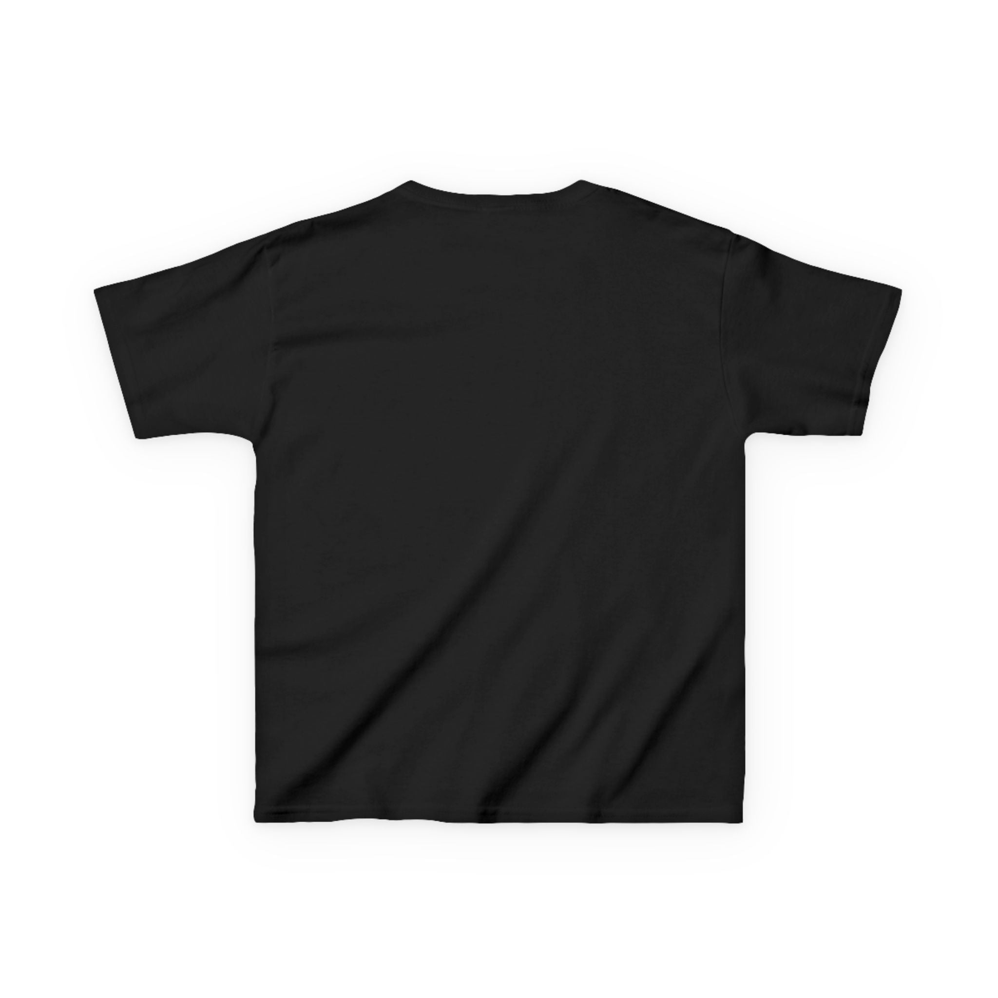 Back view of Livonia Hockey Association youth t-shirt, smaller sizing for kids and young players. Team logo printed on chest, casual athletic fit.