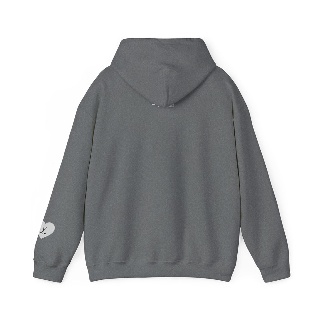 Back view of Billet Mom hockey hoodie for junior hockey billet host families and hockey moms