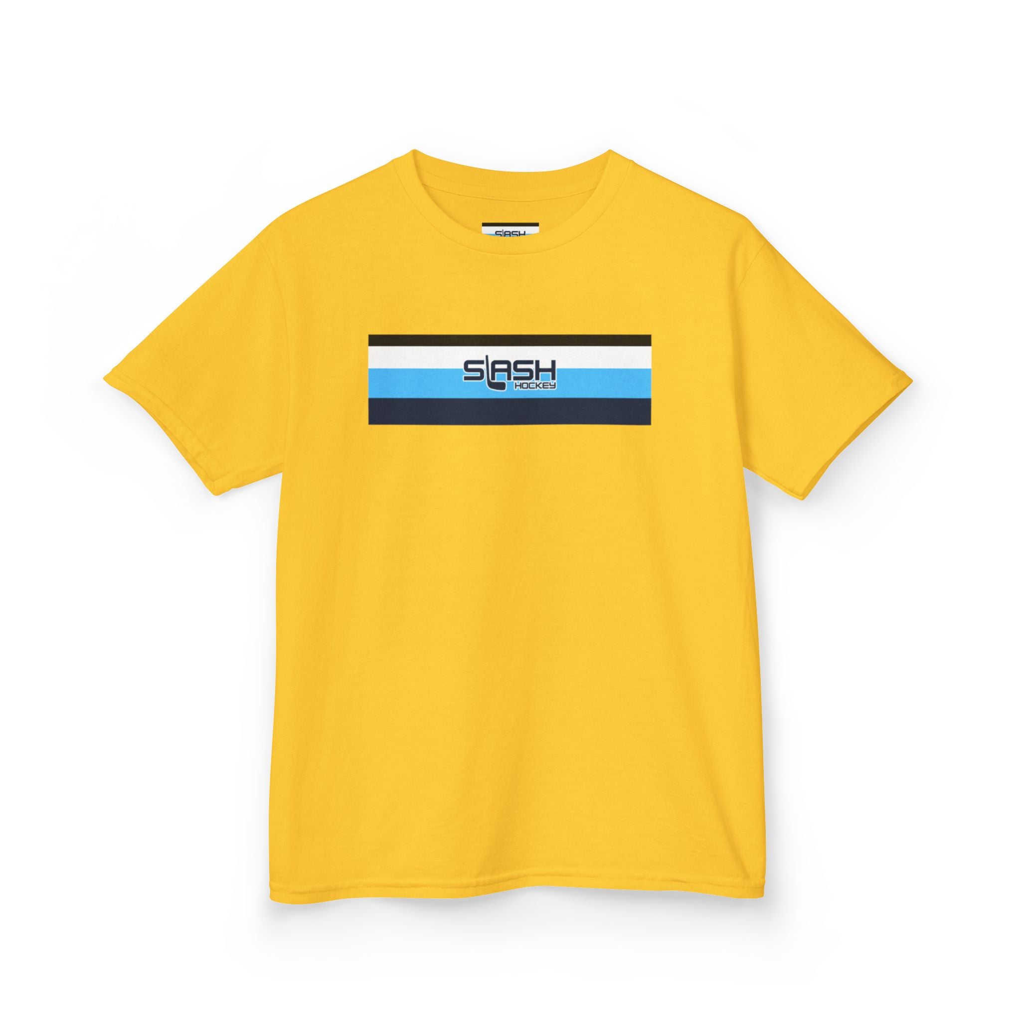 Front view of Slash Hockey Youth Tee hockey t-shirt by Slash Hockey
