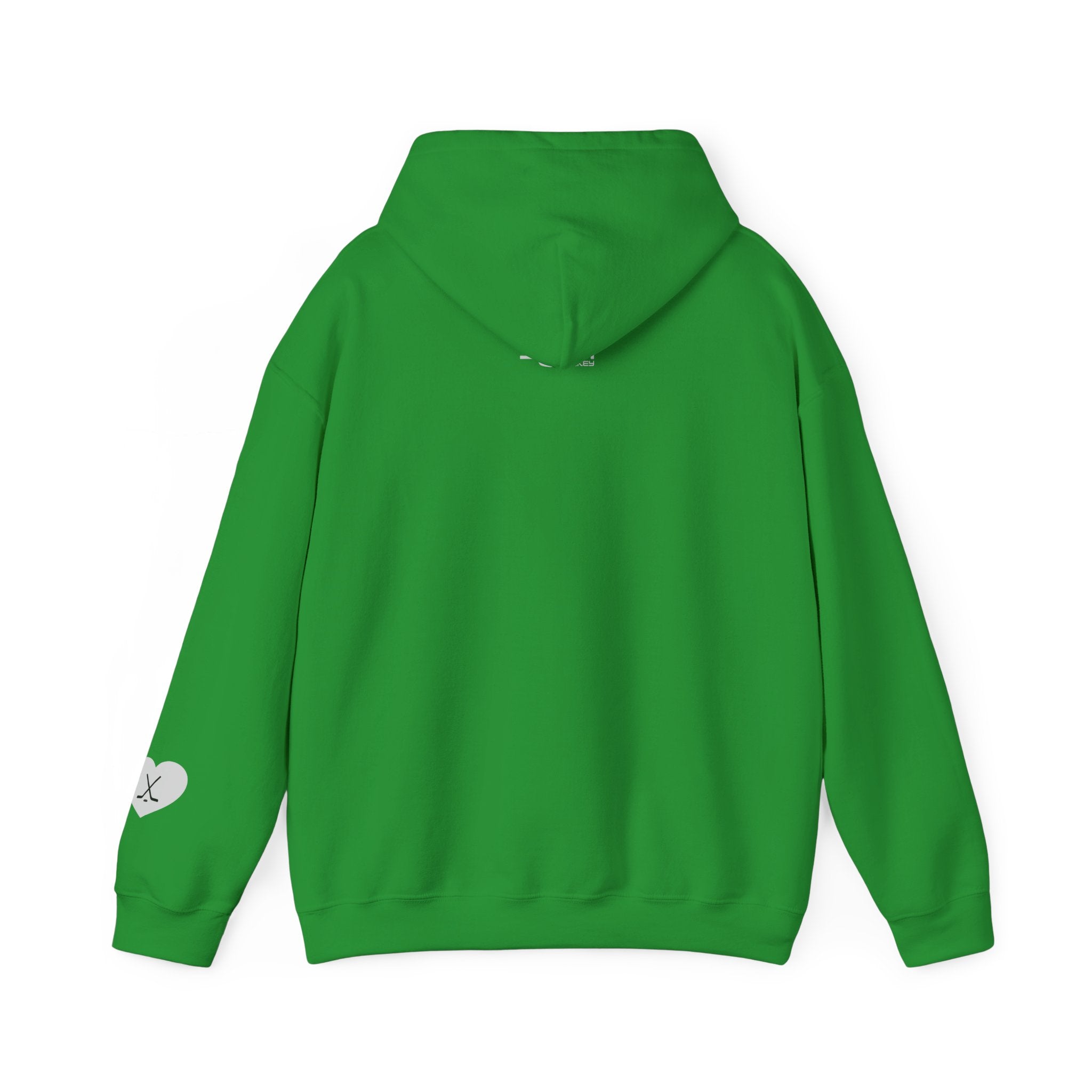 Back view of Billet Mom hockey hoodie for junior hockey billet host families and hockey moms