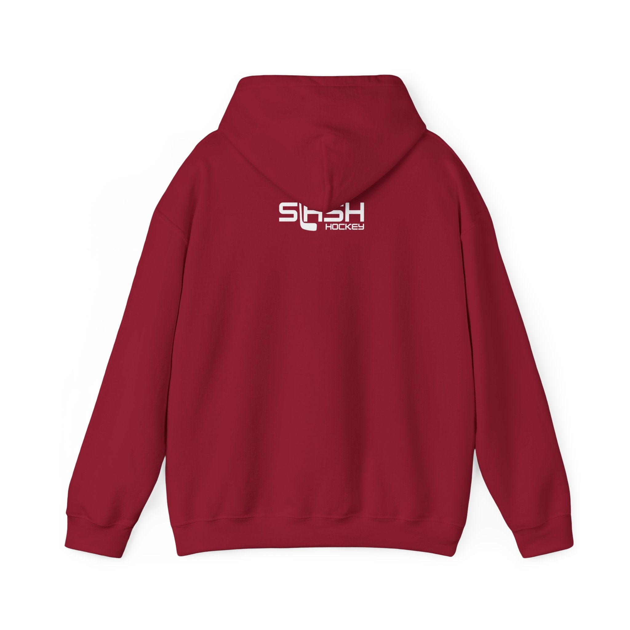 Back view of the Vintage Future Pro USA Hoodie showing a plain, graphic-free back, displayed flat for product detail.