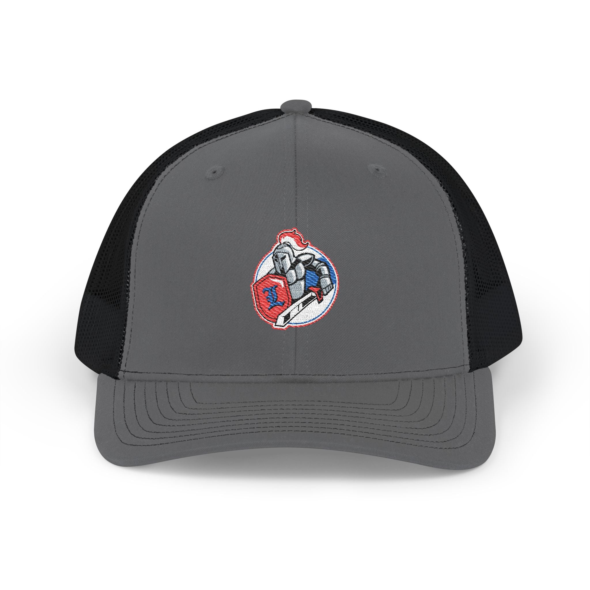 Front view of the LHA Snapback Cap in multiple colors, featuring the bold Livonia Hockey Association logo embroidered on the structured front panel. Flat bill and classic snapback closure.
