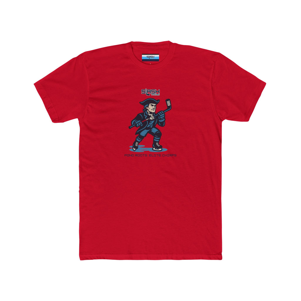 Front view of Massachusetts Tee hockey t-shirt by Slash Hockey