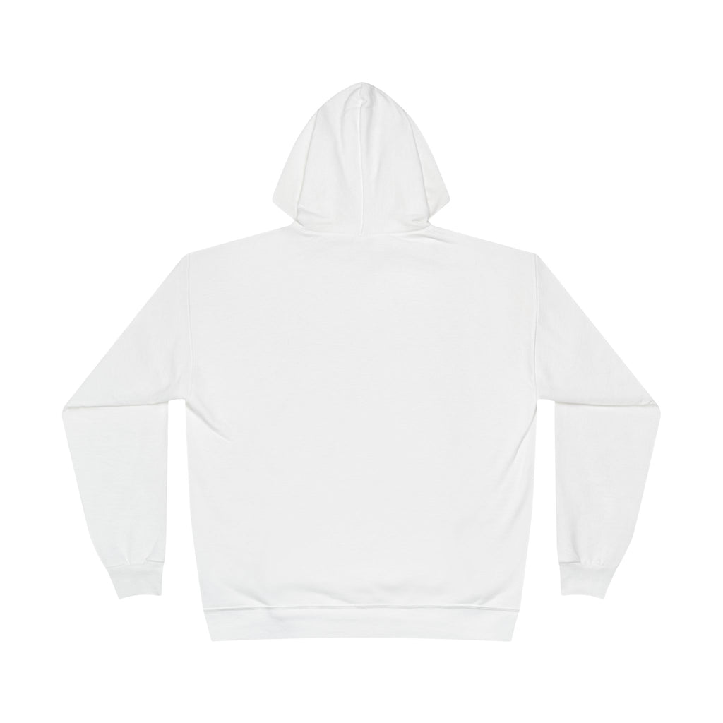 “Skate Fast. Drive Faster. Hockey Hoodie back view — solid color with no design, relaxed athletic fit.”