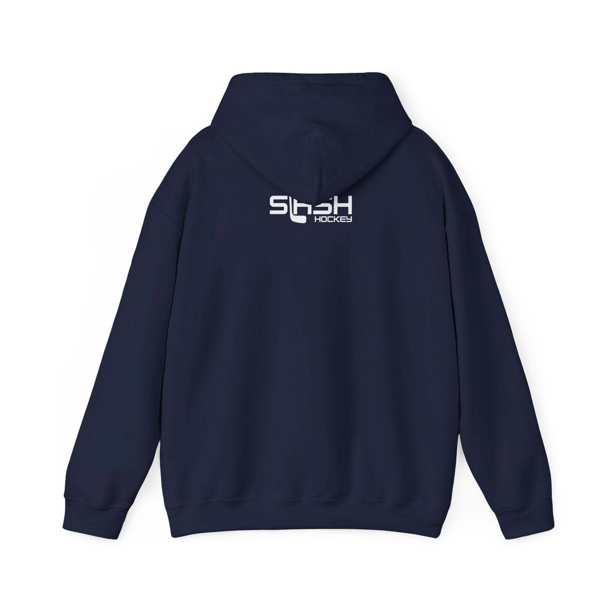 Back view of the Vintage Future Pro USA Hoodie showing a plain, graphic-free back, displayed flat for product detail.