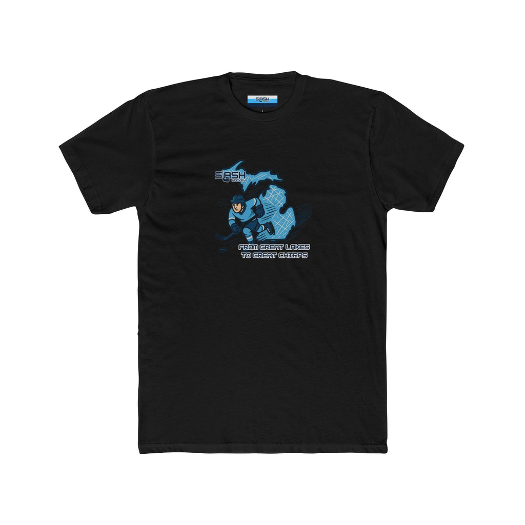 Front view of Michigan Tee hockey t-shirt by Slash Hockey