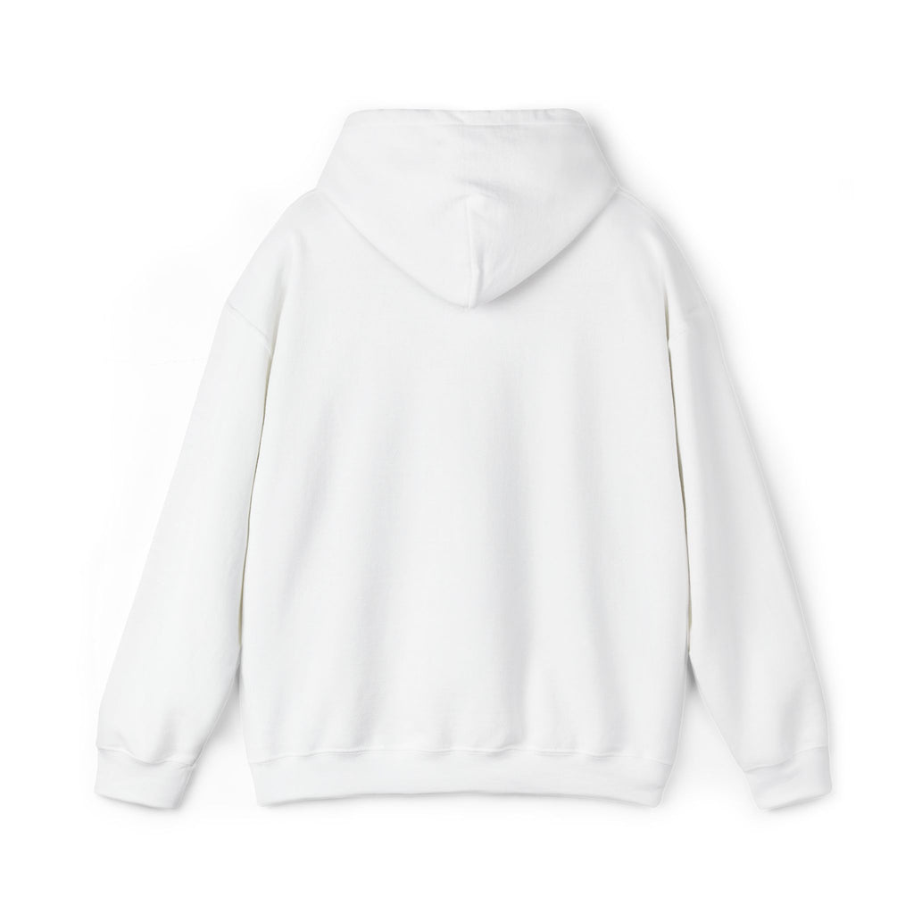 Back view of the white Vintage Future Pro USA Hoodie showing the clean, minimal design and relaxed unisex fit.