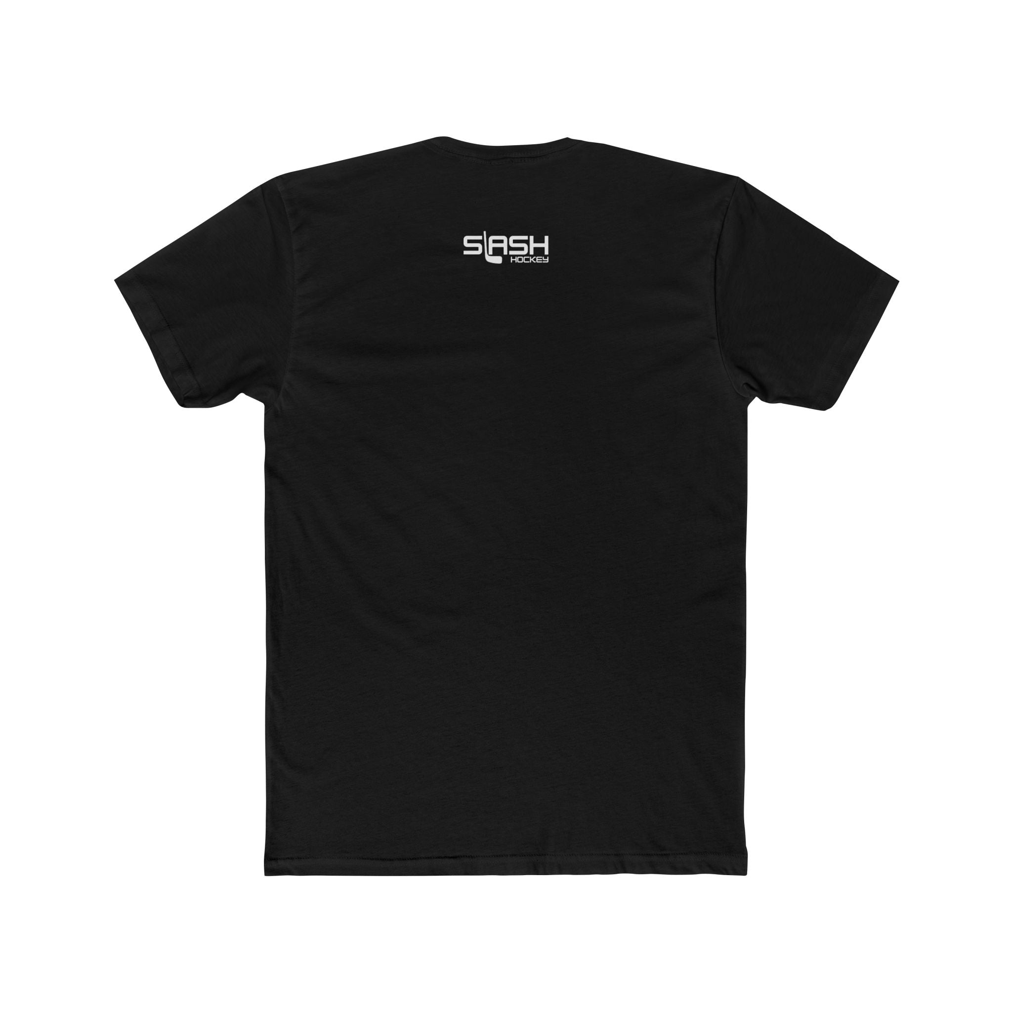 “Draft Bust Legend hockey t-shirt — back view, solid color with no design, classic athletic fit.”