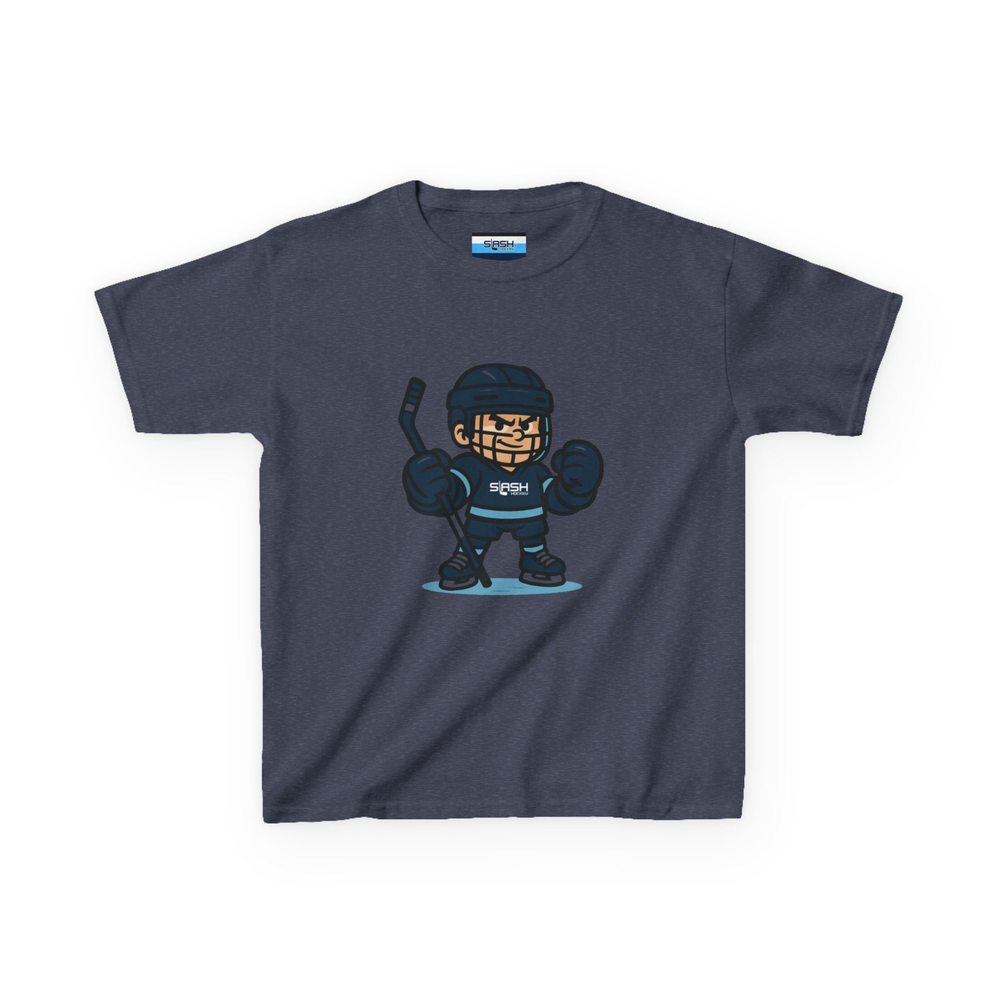 Front view of Mini Enforcer Youth Tee hockey t-shirt by Slash Hockey