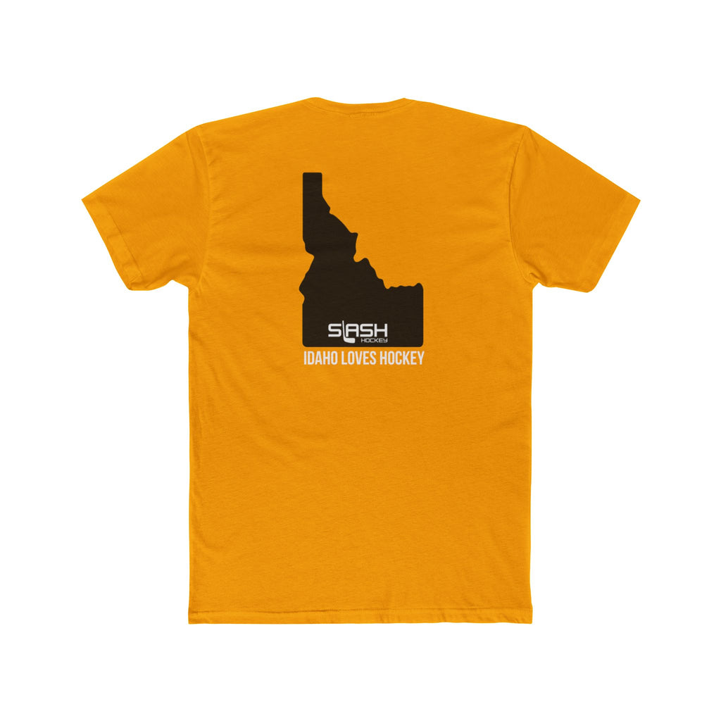 Back view of Idaho Loves Hockey Tee hockey t-shirt by Slash Hockey