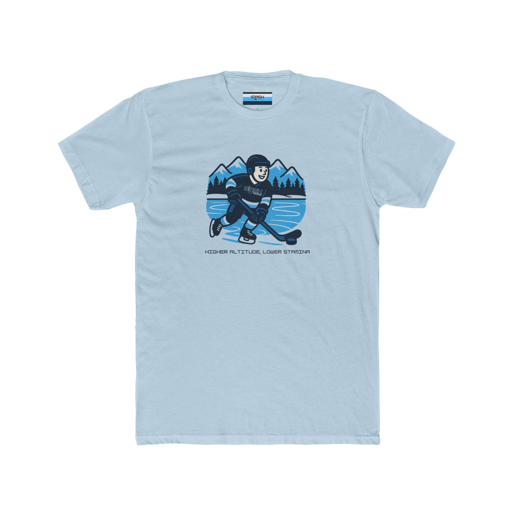 Front view of Colorado Tee hockey t-shirt by Slash Hockey