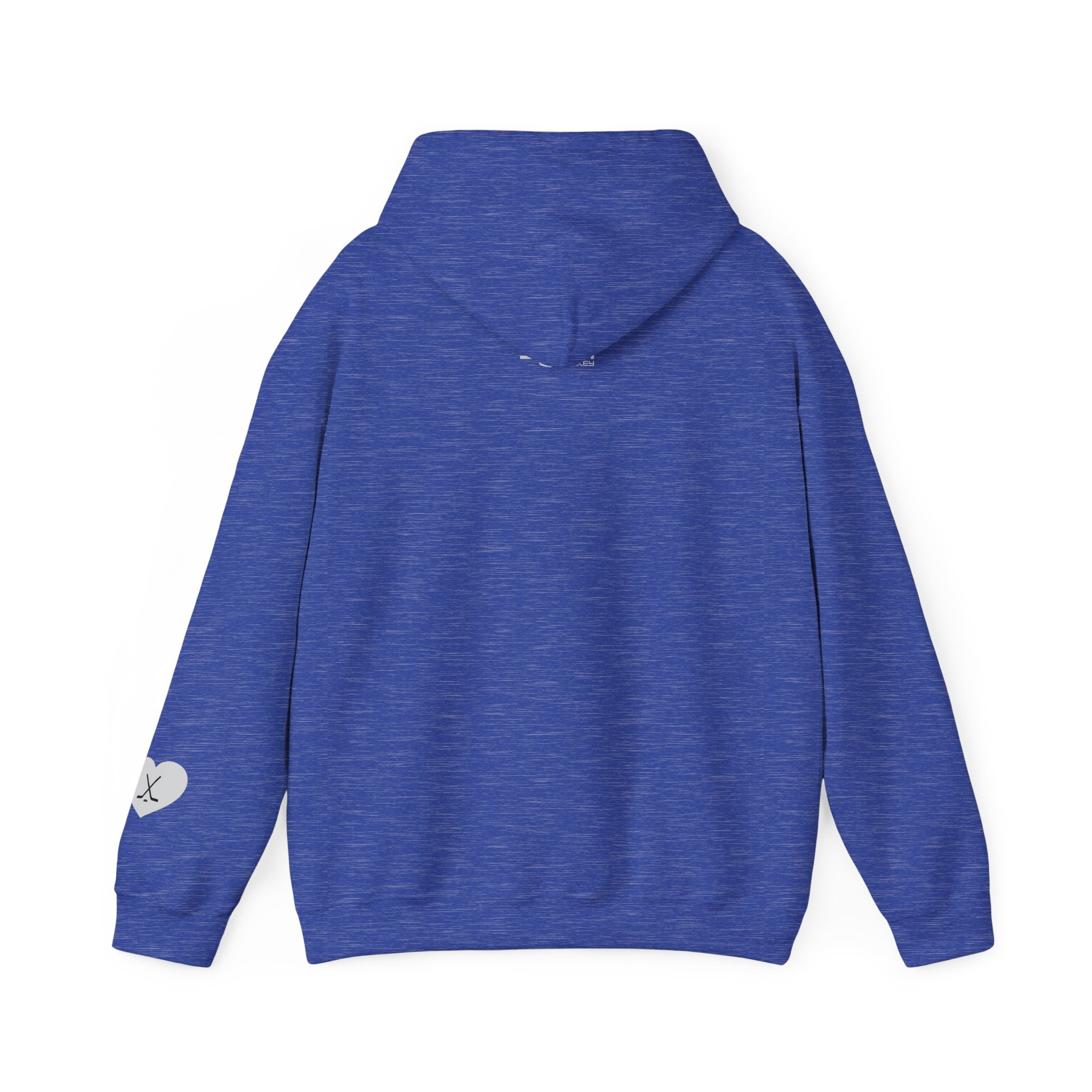 Back view of Billet Mom hockey hoodie for junior hockey billet host families and hockey moms