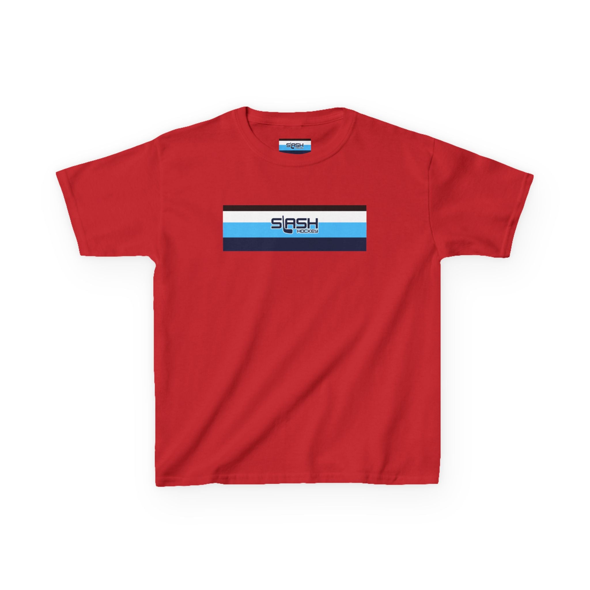 Front view of Slash Hockey Youth Tee hockey t-shirt by Slash Hockey