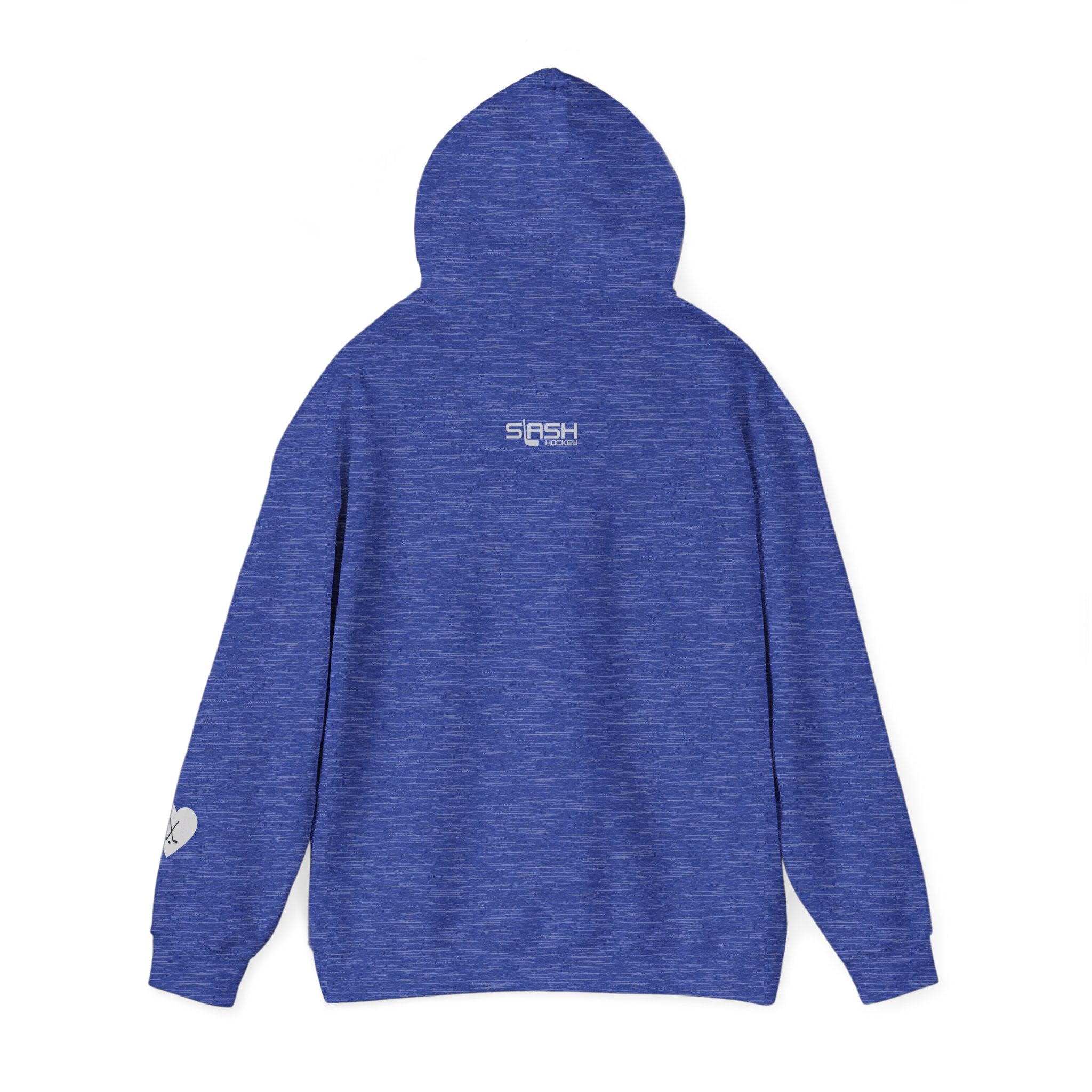 Back view of Billet Mom hockey hoodie for junior hockey billet host families and hockey moms