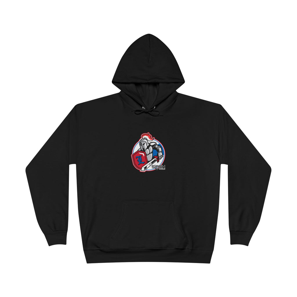 “LHA Hockey Hoodie front view — Livonia Hockey Association design in team colors printed on premium cotton-blend hoodie.”