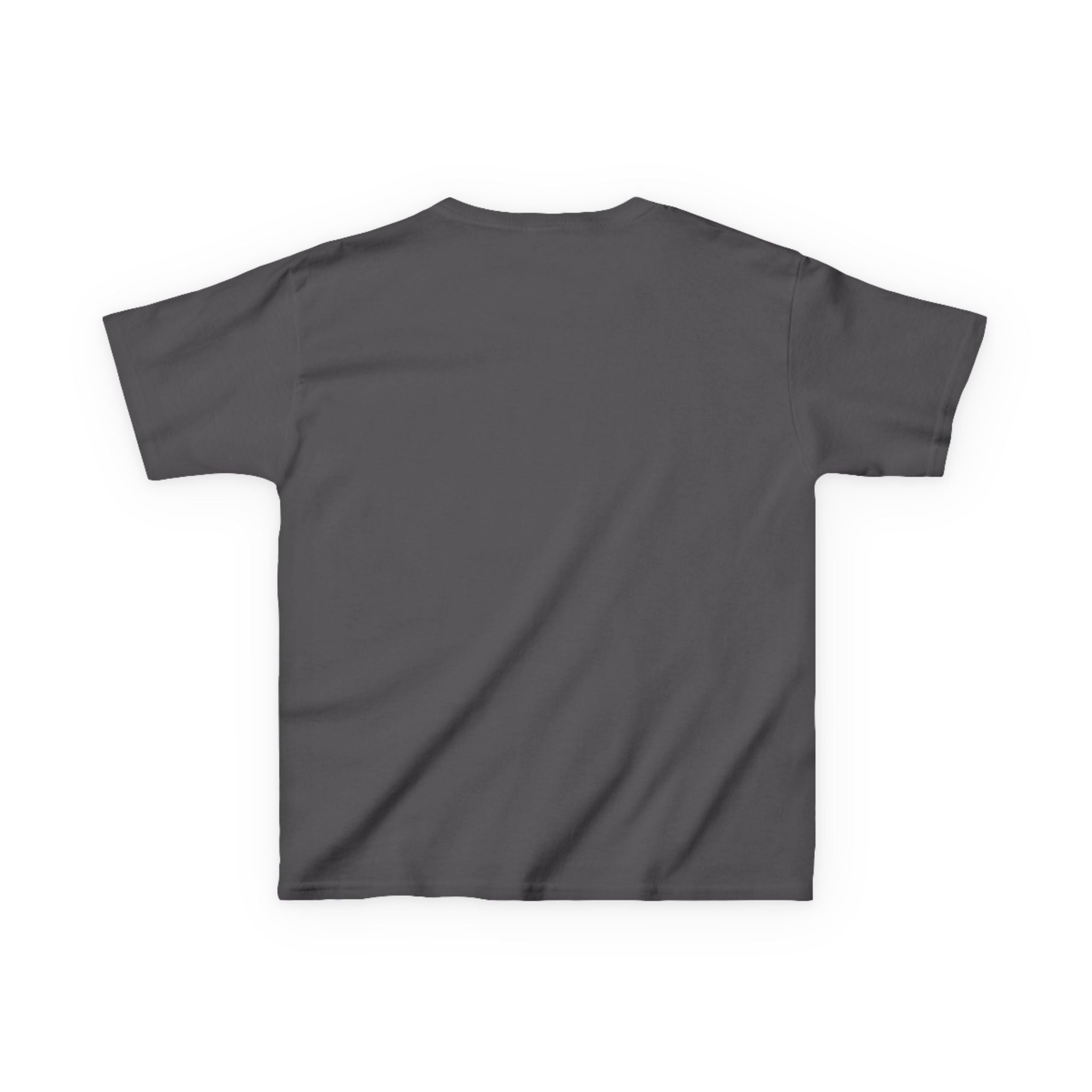 Back view of Livonia Hockey Association youth t-shirt, smaller sizing for kids and young players. Team logo printed on chest, casual athletic fit.