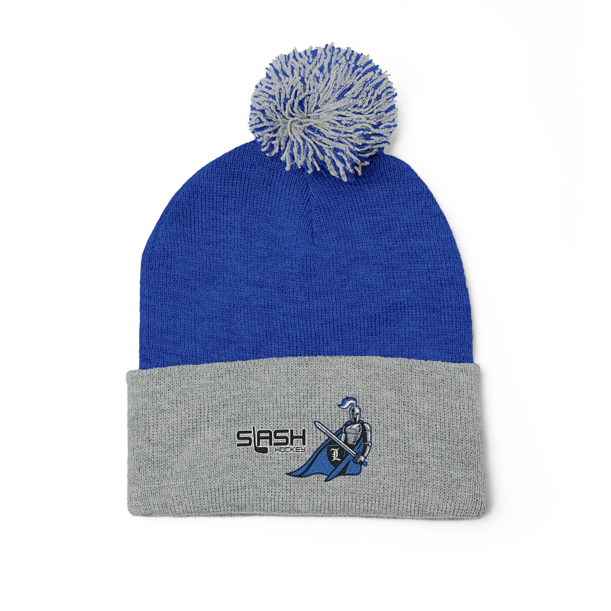 Livonia Hockey Association girls knit beanie with embroidered team logo on front. Warm, soft winter hat perfect for players, parents, and fans.