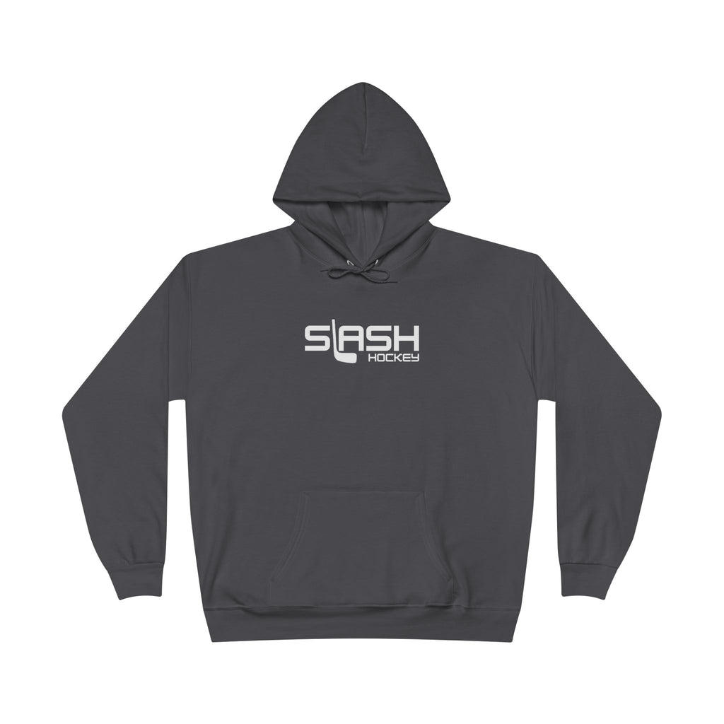 Front view of Mini Stick Hockey GOAT Hoodie with bold hockey design, unisex pullover style