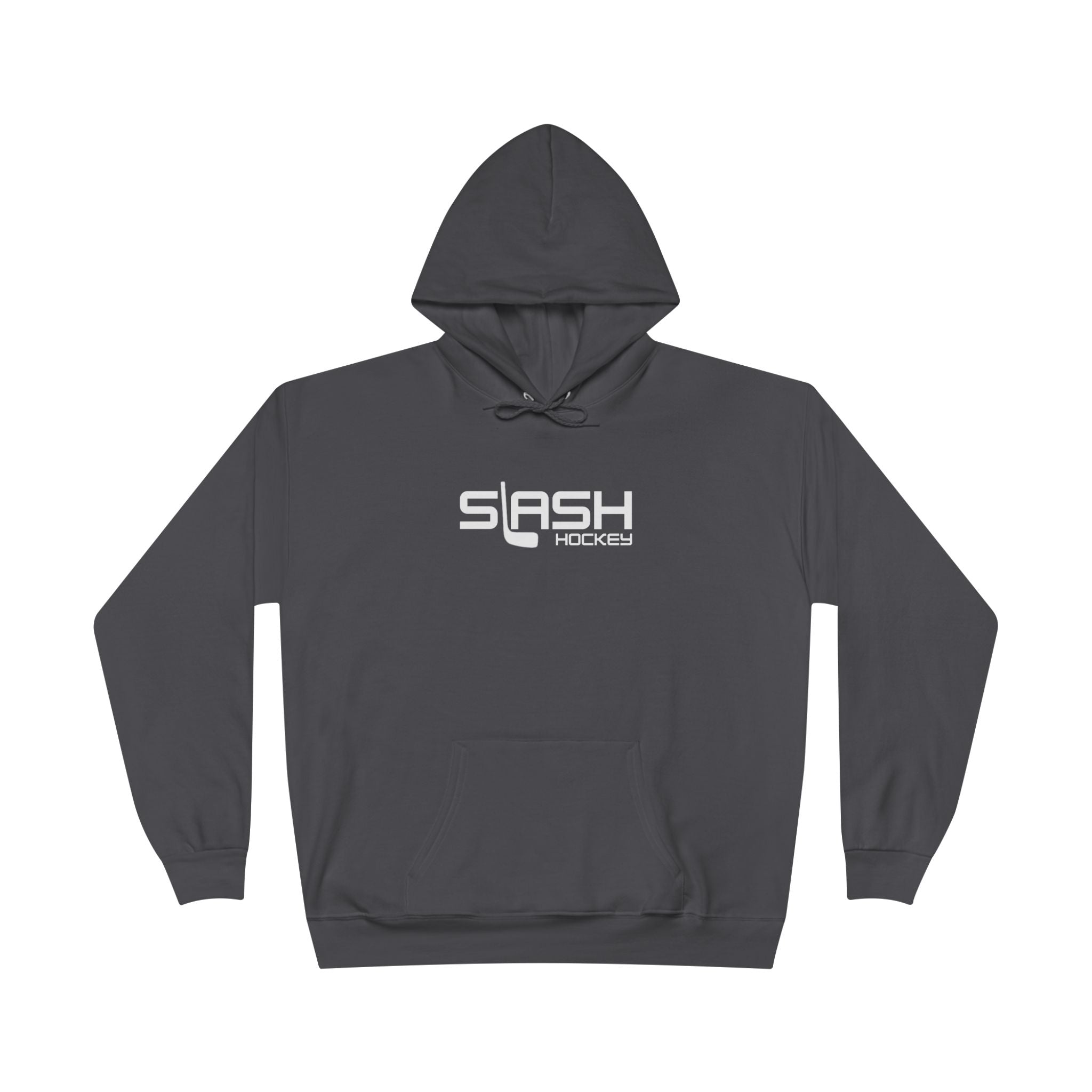 Front view of Mini Stick Hockey GOAT Hoodie with bold hockey design, unisex pullover style