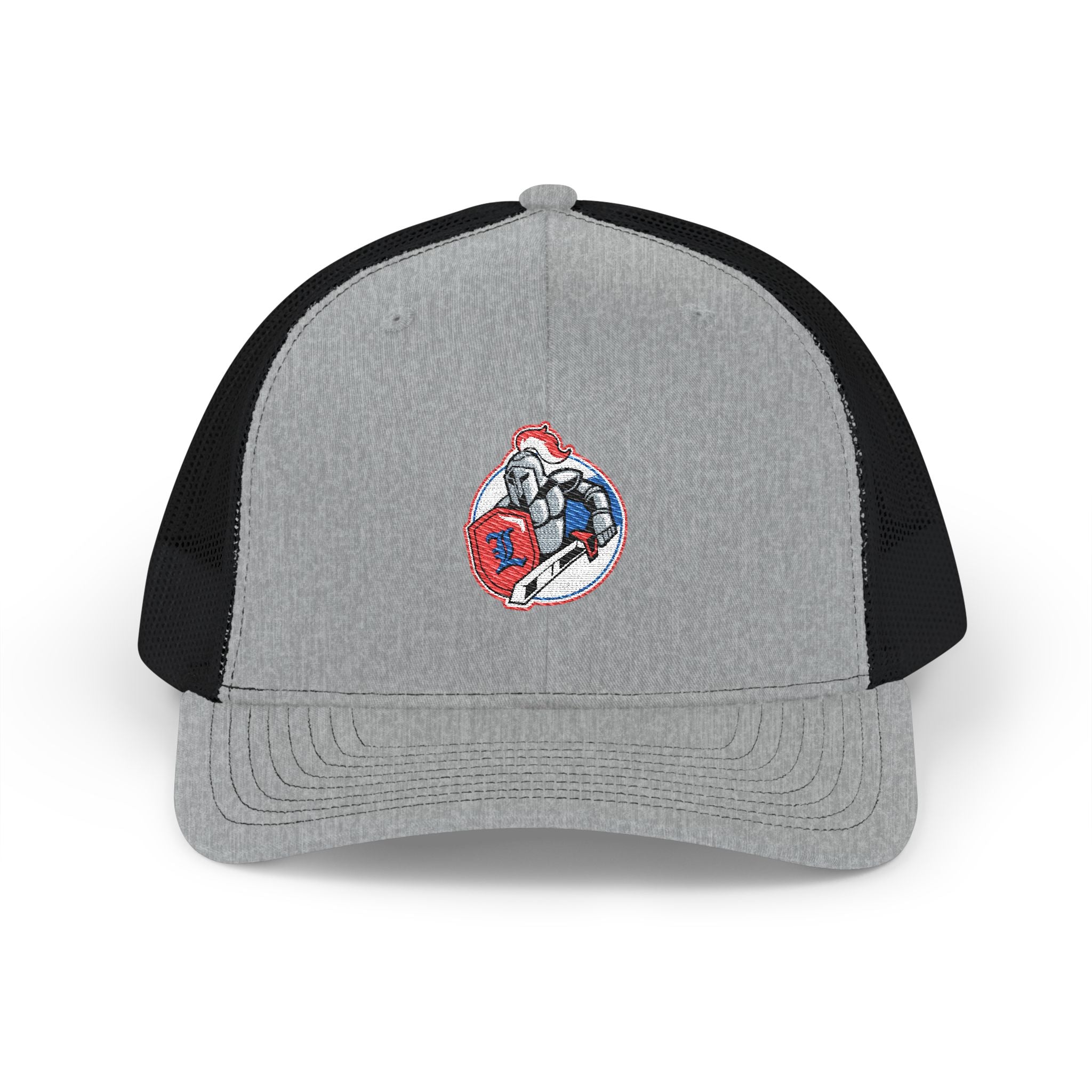 Front view of the LHA Snapback Cap in multiple colors, featuring the bold Livonia Hockey Association logo embroidered on the structured front panel. Flat bill and classic snapback closure.