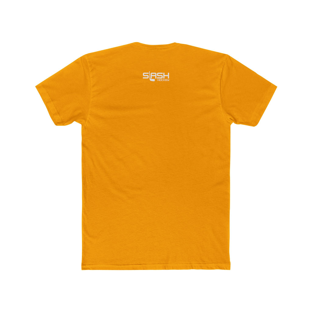 California Hockey Tee back view — solid back with Slash Hockey graphic, showcasing fit and fabric. Unisex short-sleeve t-shirt displayed flat.