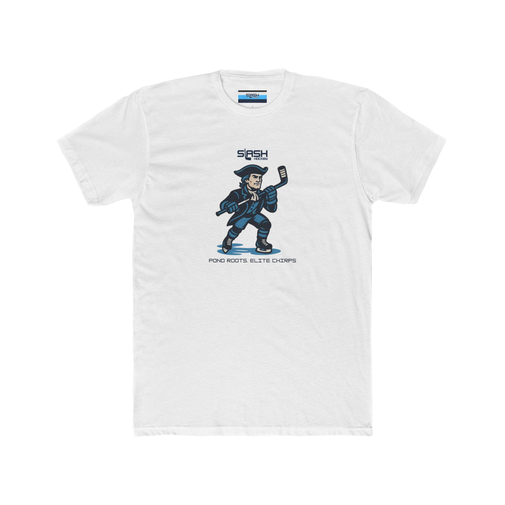 Front view of Massachusetts Tee hockey t-shirt by Slash Hockey