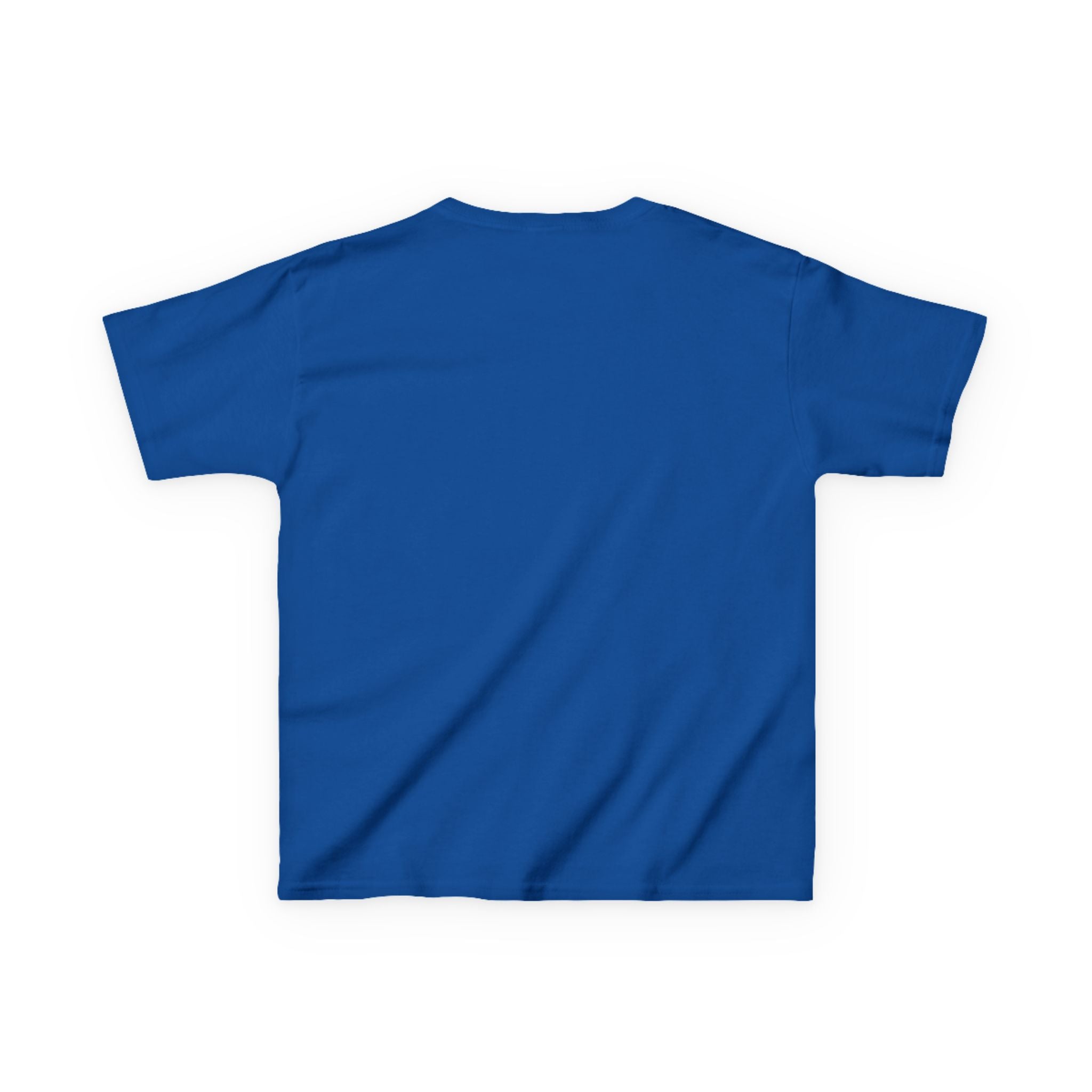 Back view of Livonia Hockey Association youth t-shirt, smaller sizing for kids and young players. Team logo printed on chest, casual athletic fit.