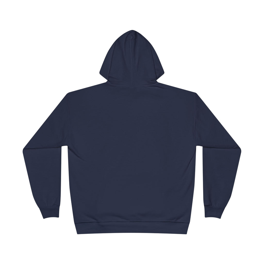 “Skate Fast. Drive Faster. Hockey Hoodie back view — solid color with no design, relaxed athletic fit.”