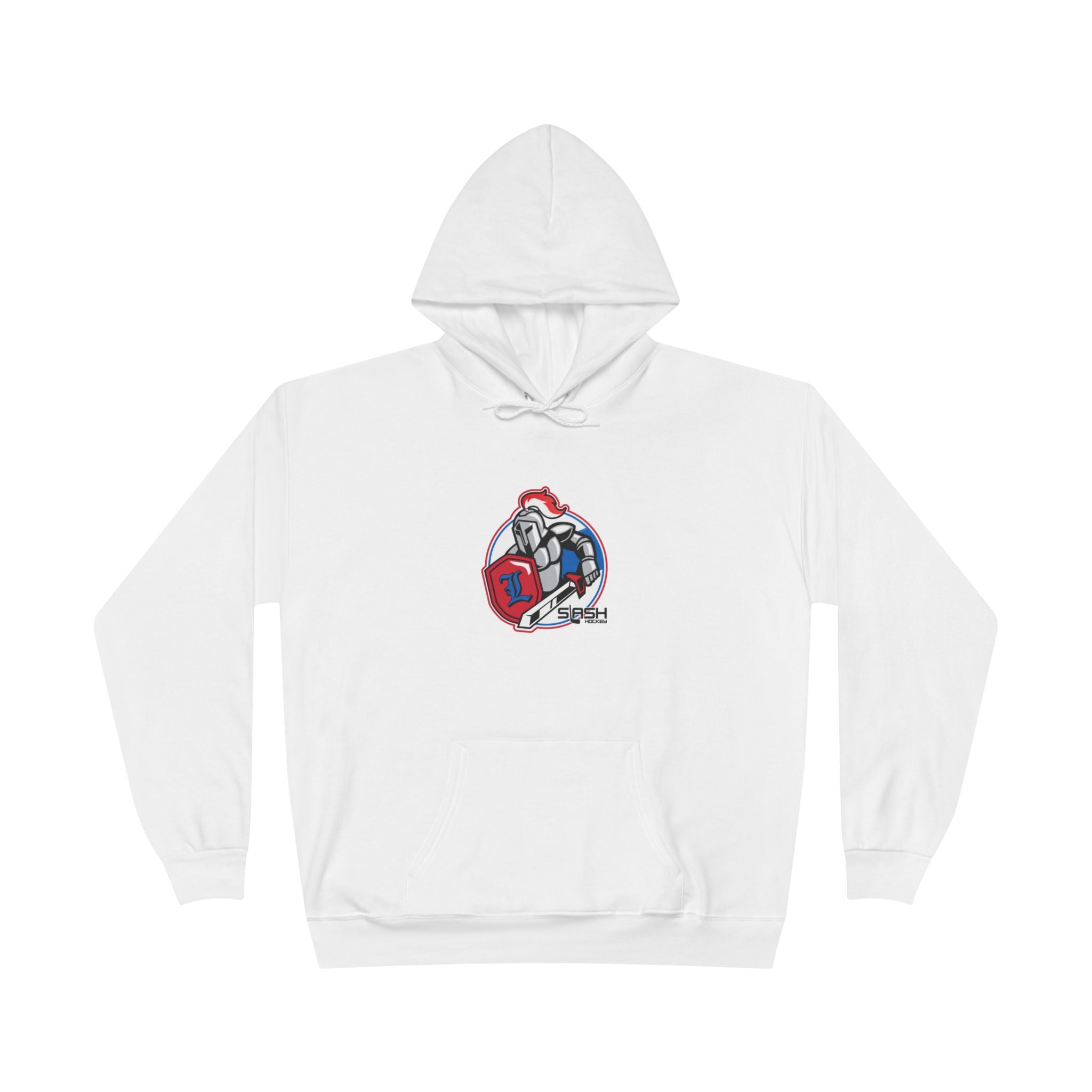 “LHA Hockey Hoodie front view — Livonia Hockey Association design in team colors printed on premium cotton-blend hoodie.”