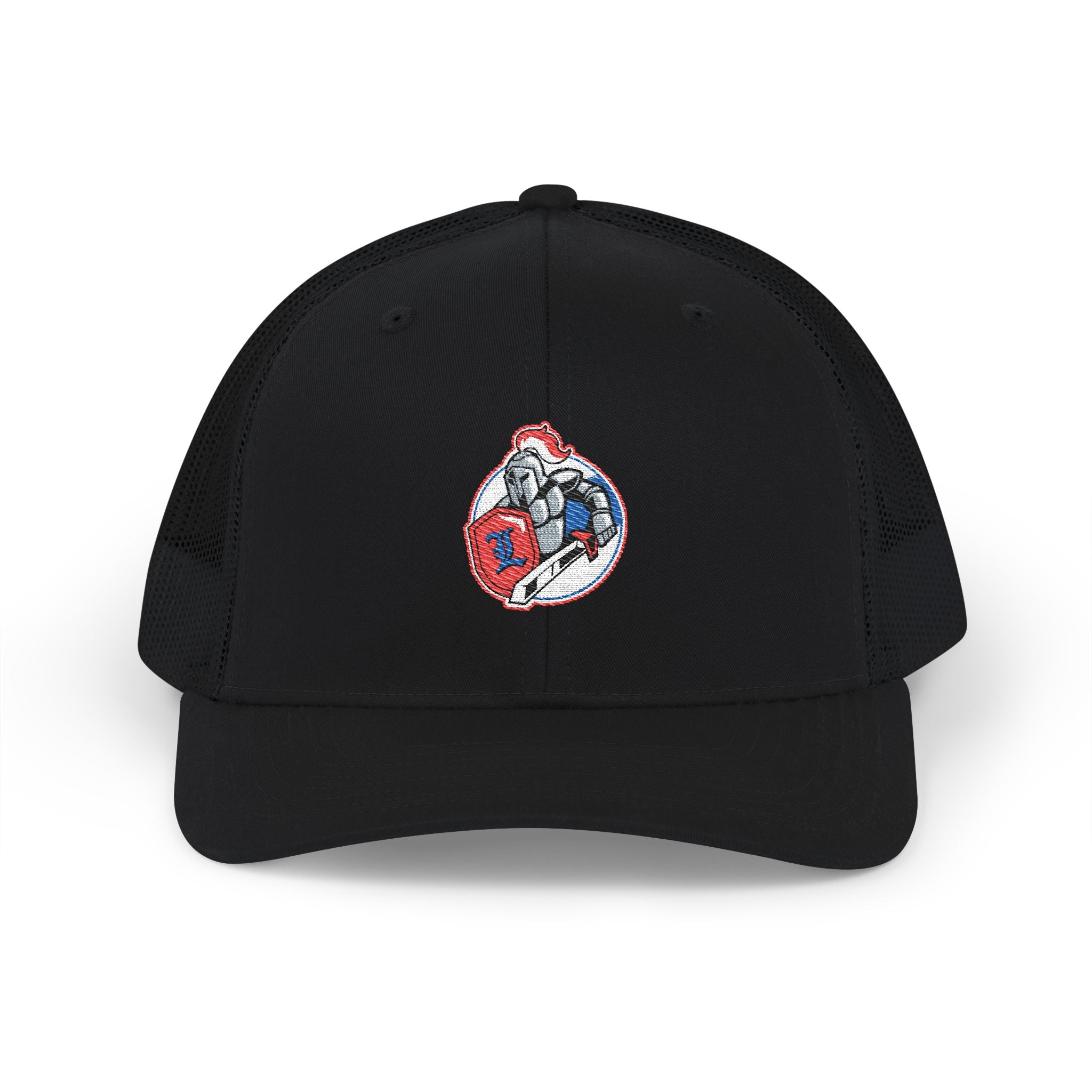Front view of the LHA Snapback Cap in multiple colors, featuring the bold Livonia Hockey Association logo embroidered on the structured front panel. Flat bill and classic snapback closure.