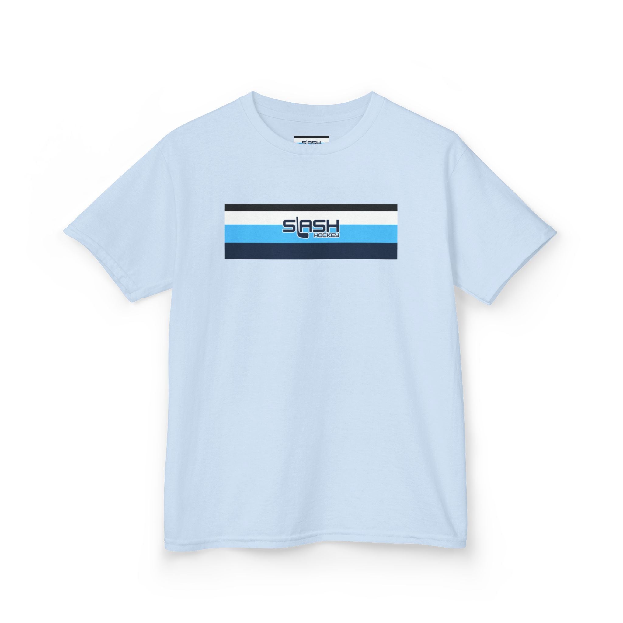 Front view of Slash Hockey Youth Tee hockey t-shirt by Slash Hockey