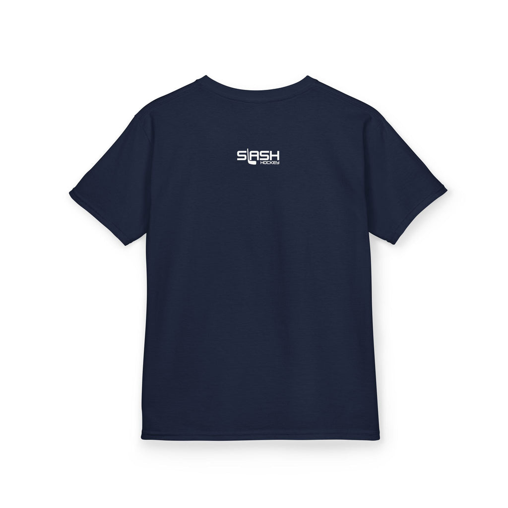 Youth Banner Future Pro USA Goalie School Tee, back view — blank back with simple athletic styling, shown on a plain background.