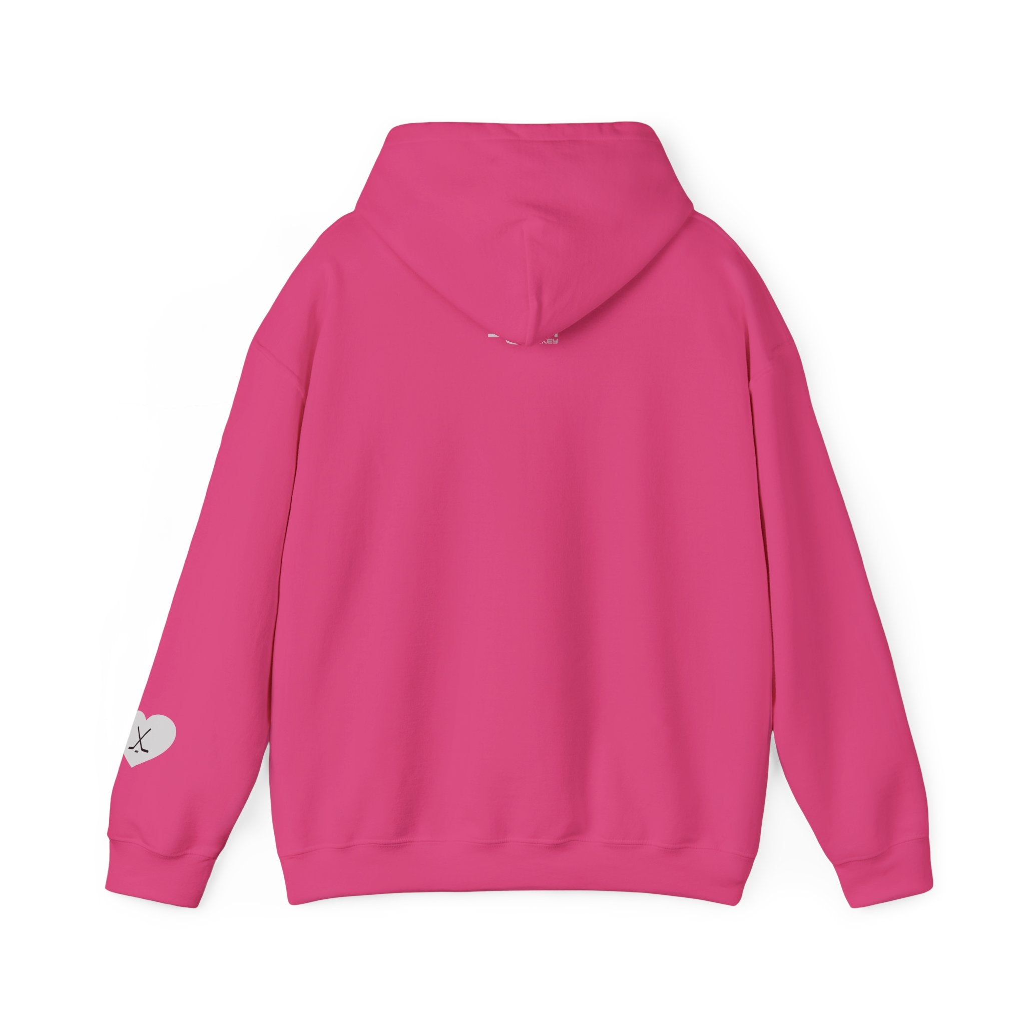 Back view of Billet Mom hockey hoodie for junior hockey billet host families and hockey moms