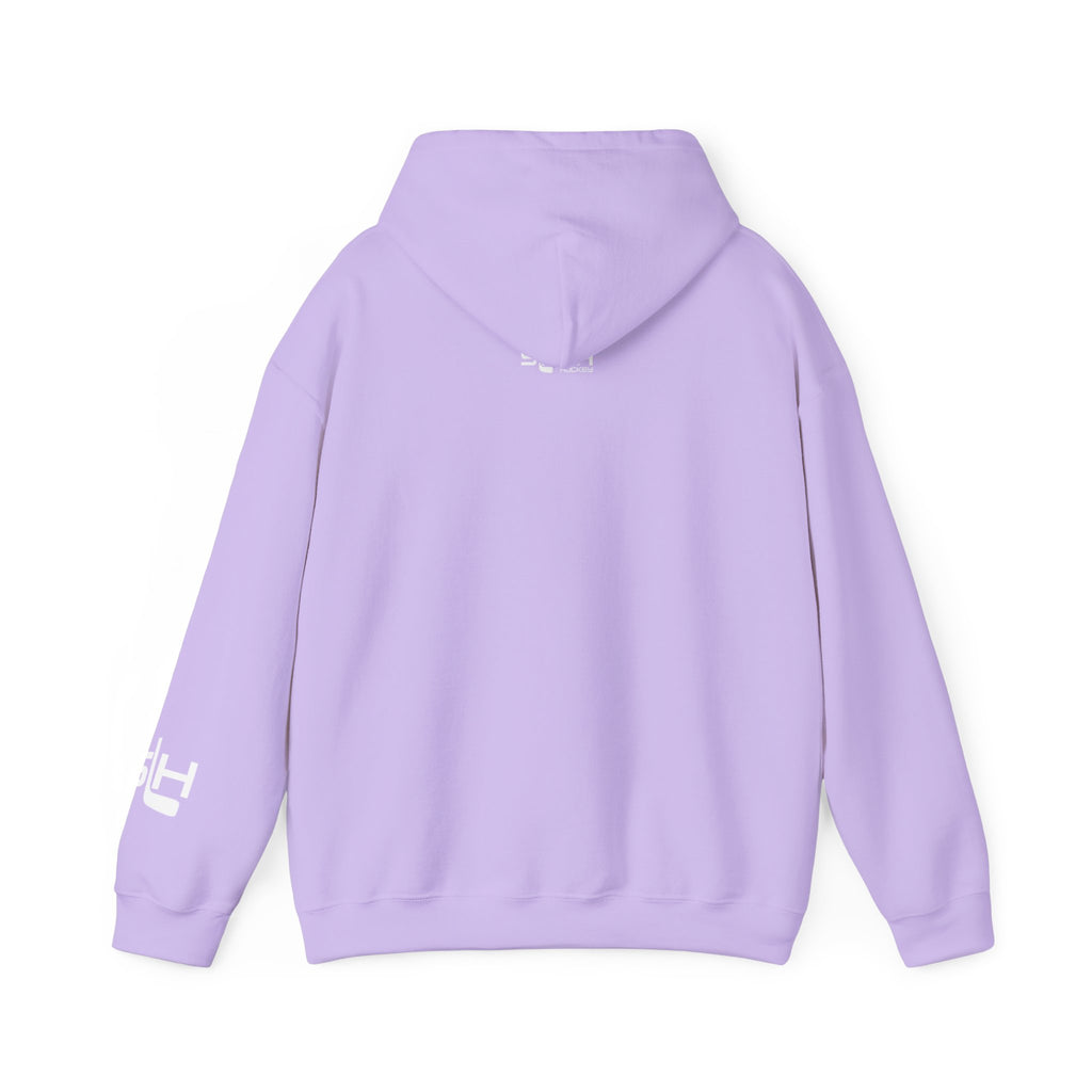 Back of Grow Hockey hoodie in solid color with Slash Hockey logo, clean and minimal design.