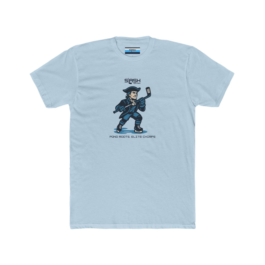 Front view of Massachusetts Tee hockey t-shirt by Slash Hockey