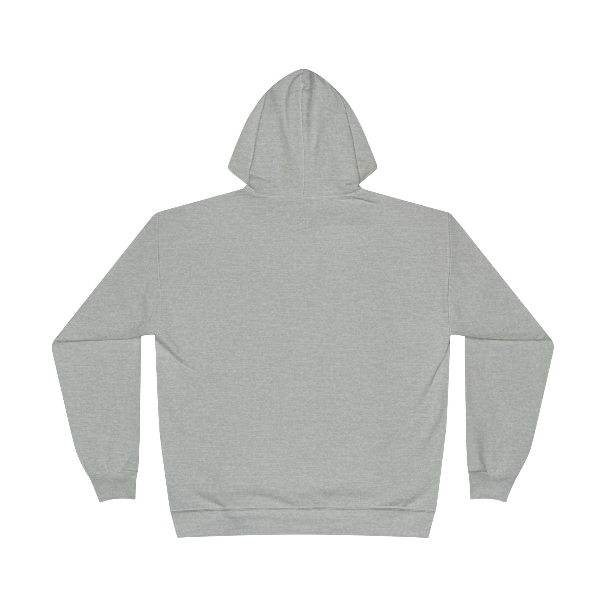 Back view of unisex goalie hoodie in navy, plain with no graphic design.