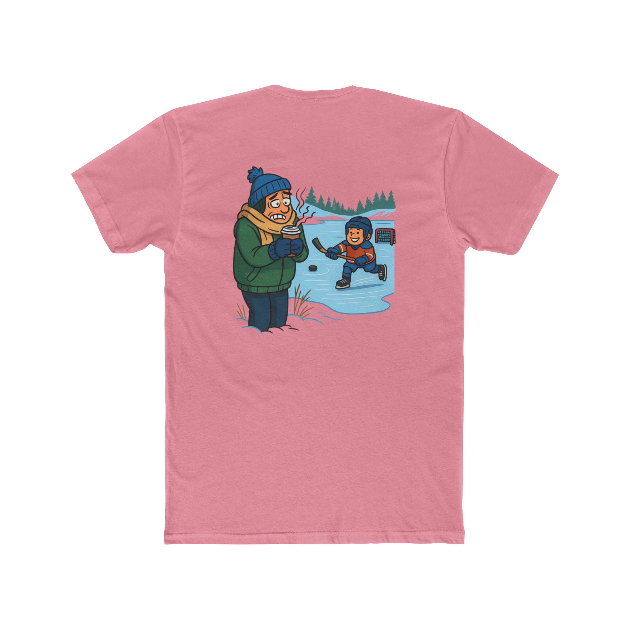 Freezing Parent Slash Hockey Tee