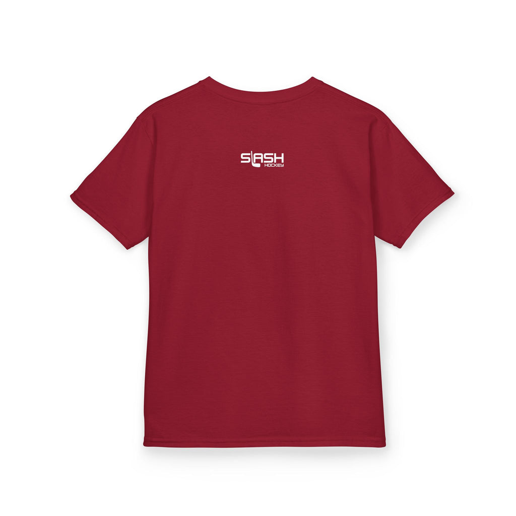 Youth Dialed In Since ’12 Tee, back view — blank back with simple athletic styling, shown on a plain background.