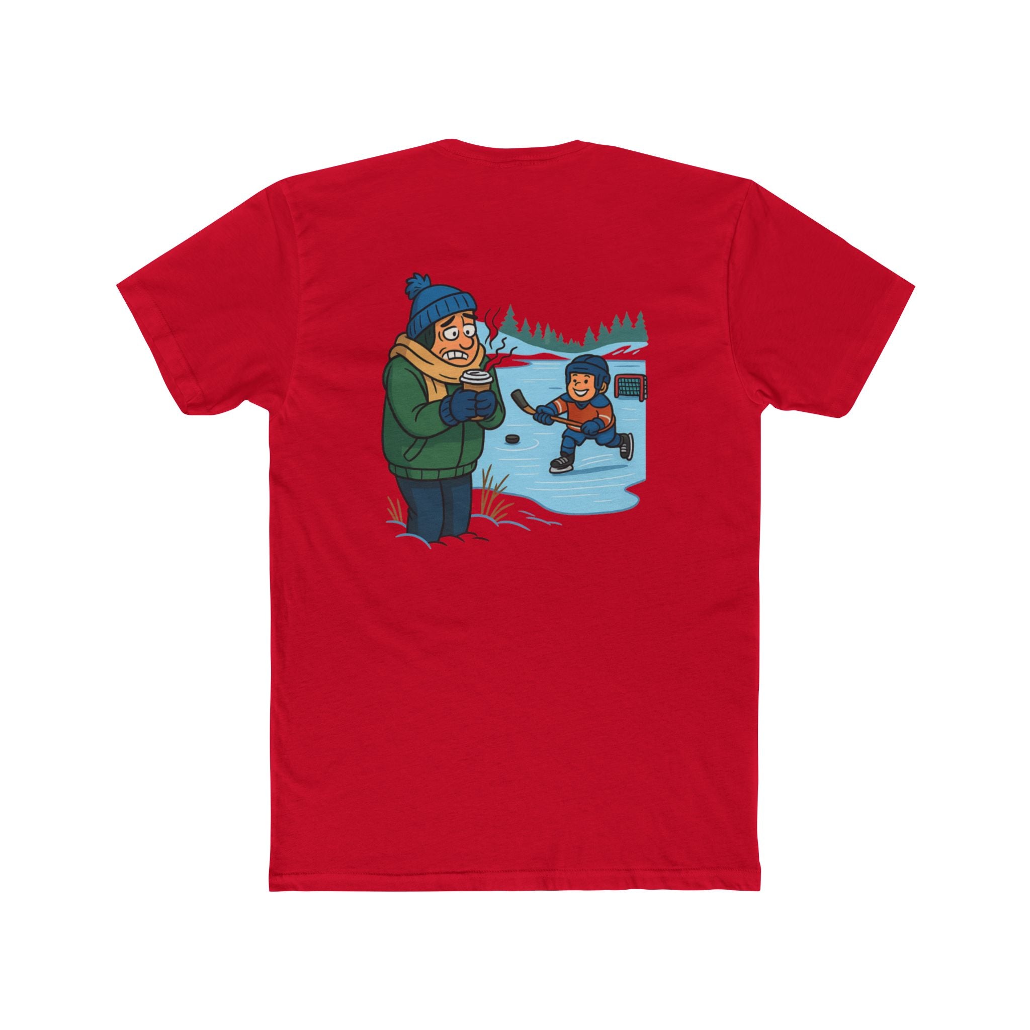 Freezing Parent Slash Hockey Tee