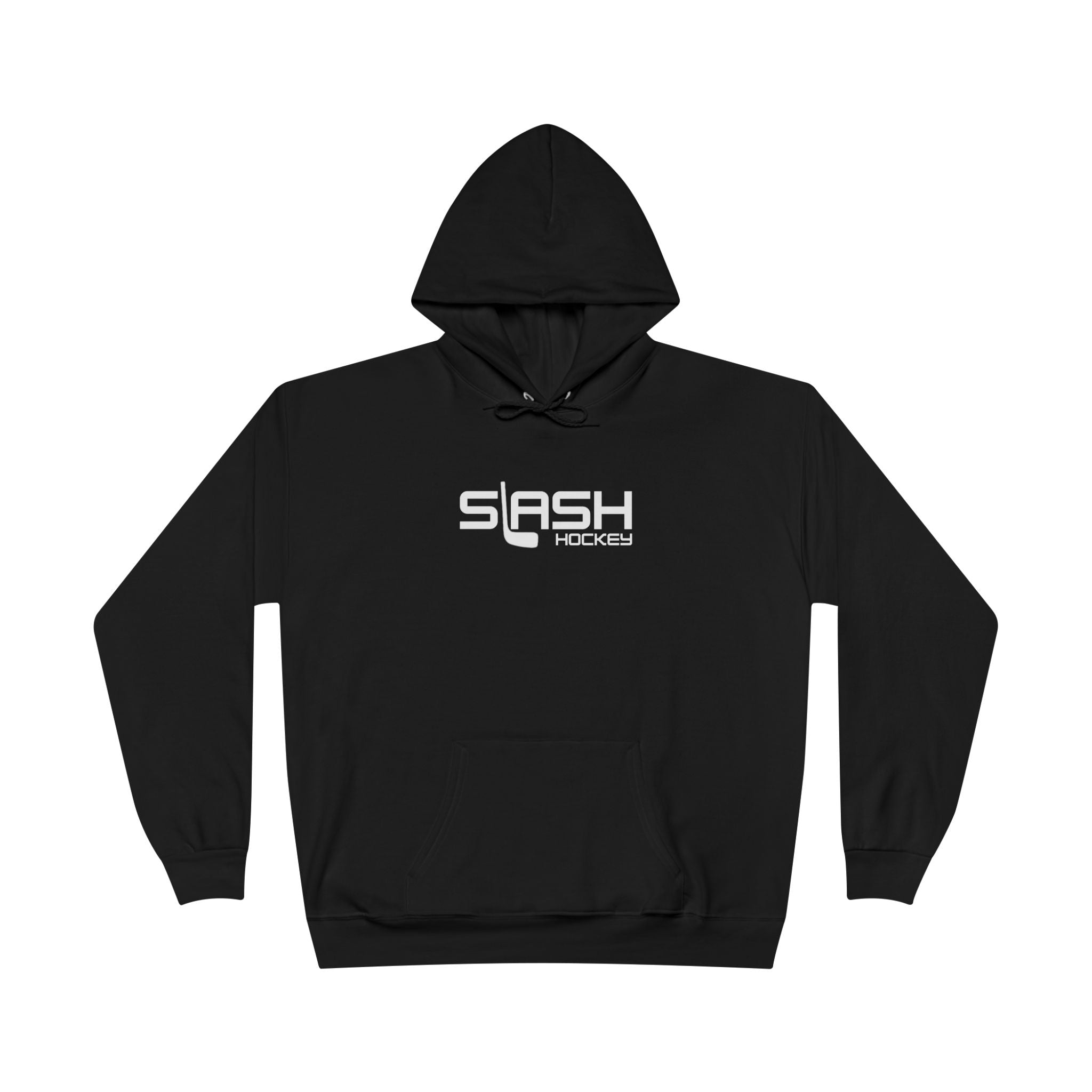 Front view of Mini Stick Hockey GOAT Hoodie with bold hockey design, unisex pullover style