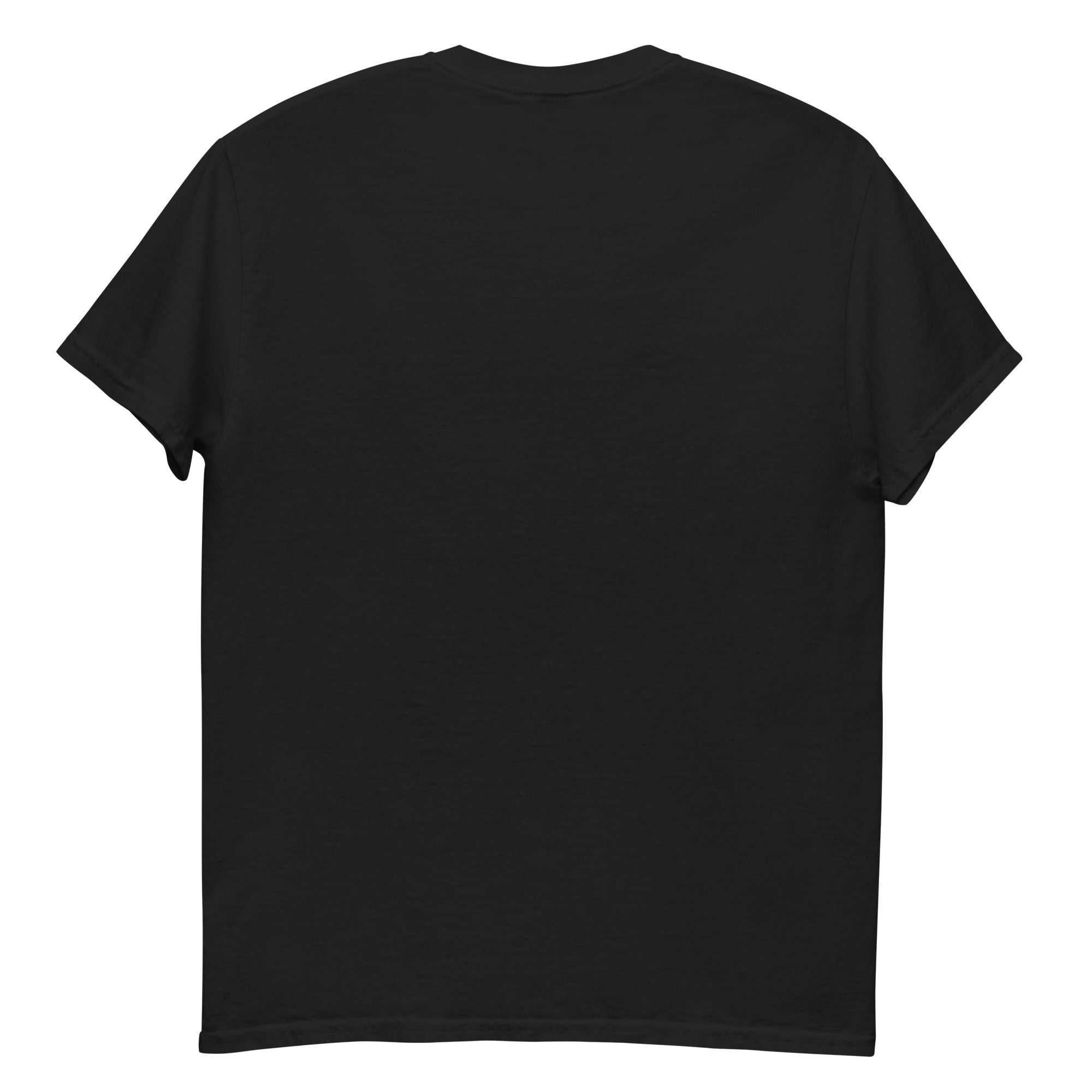 Back view of LHA tee in classic unisex style, plain with no graphic design.