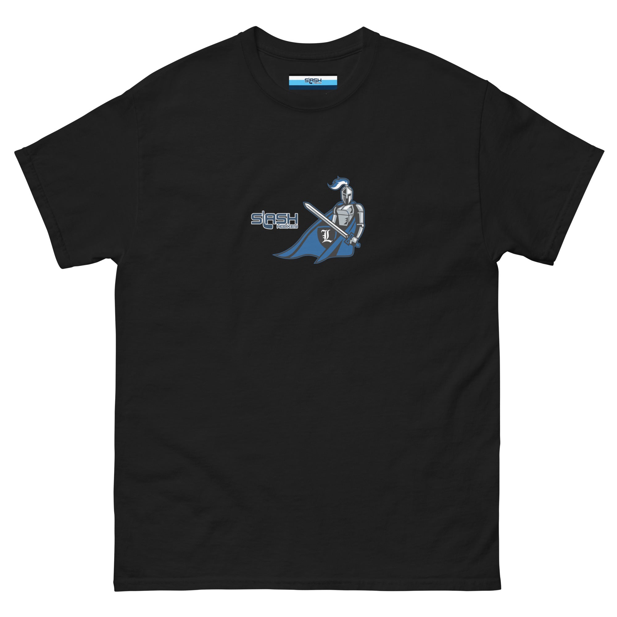 Front view of LHA Girls Tee with Livonia Hockey Association logo and Slash Hockey branding on chest.