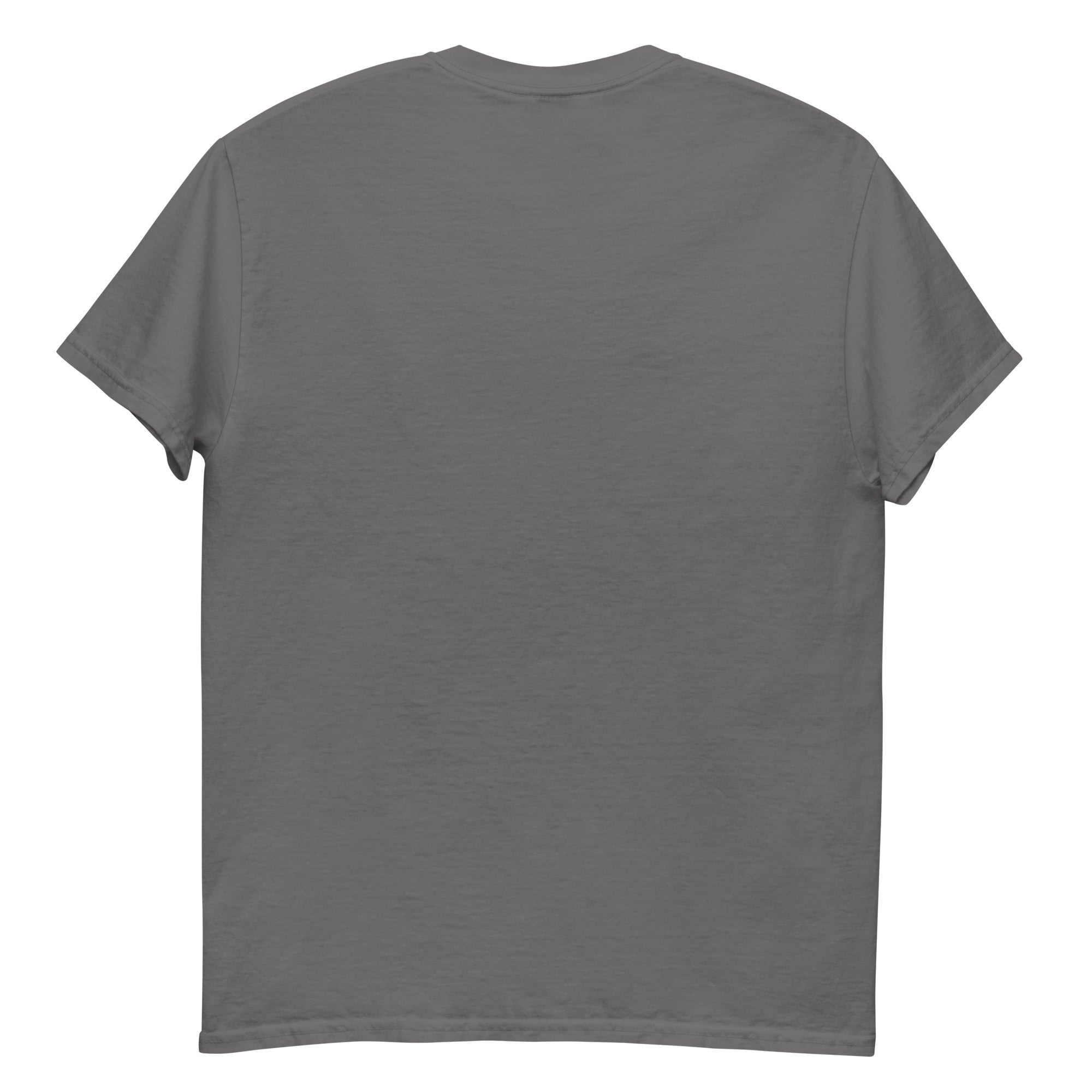 Back view of LHA tee in classic unisex style, plain with no graphic design.