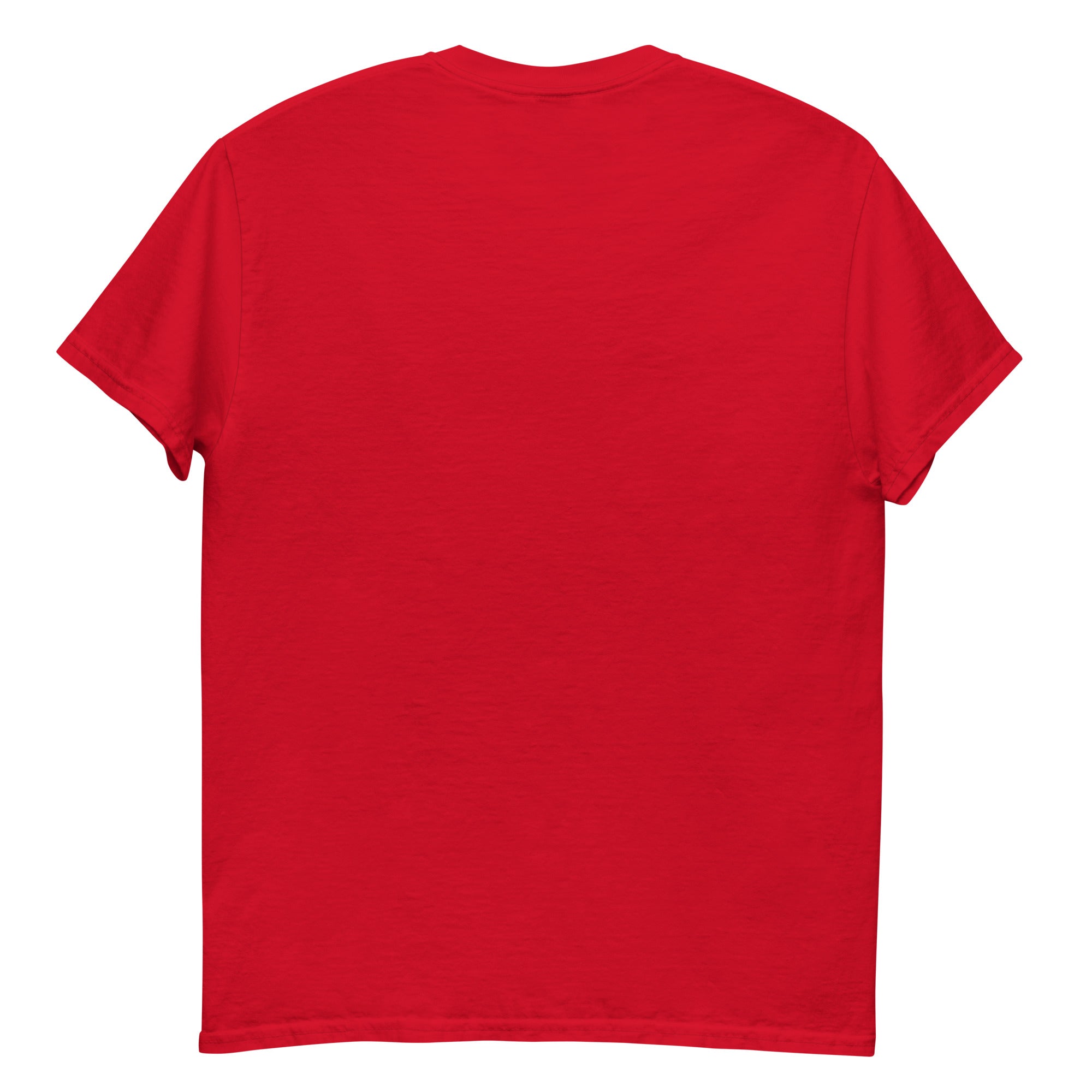 Back view of LHA tee in classic unisex style, plain with no graphic design.