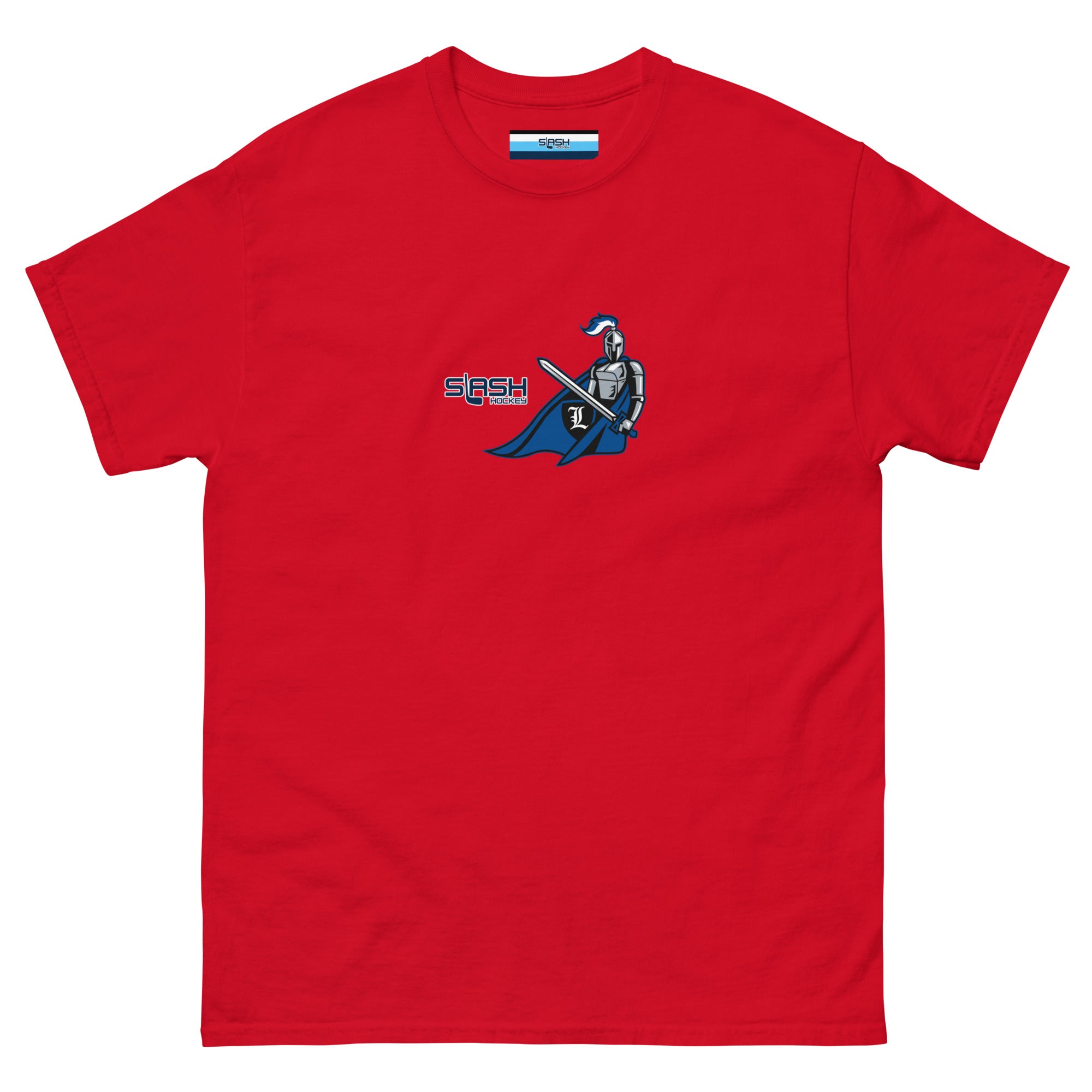 Front view of LHA Girls Tee with Livonia Hockey Association logo and Slash Hockey branding on chest.